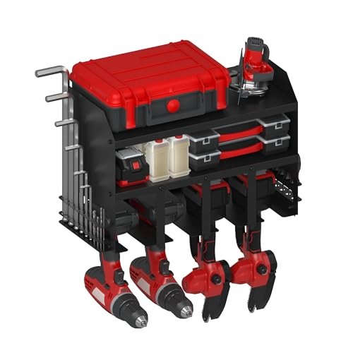 Power Tool Organizer Wall Mount, Utility Racks 3 Layers 18.9*9.06*12.2 Black