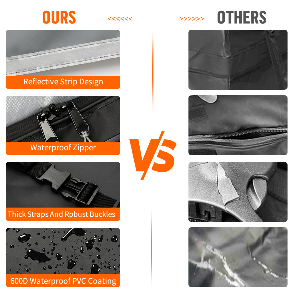 DEERMOTO Hitch Mount Luggage Cargo Carrier Bag Storage Waterproof 19 Cubic Feet