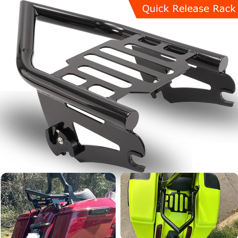 Detachable Two-Up Luggage Rack For Harley 2009-Up Touring Road King Street Glide