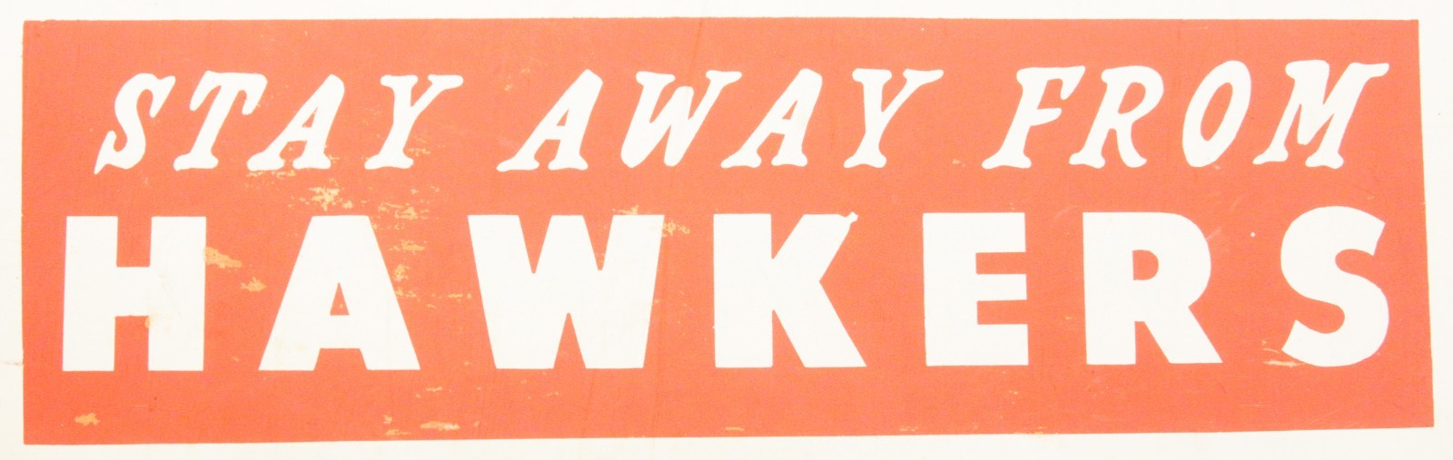 Vintage Original WW2-Vietnam War US Military Poster STAY AWAY FROM HAWKERS 22X14