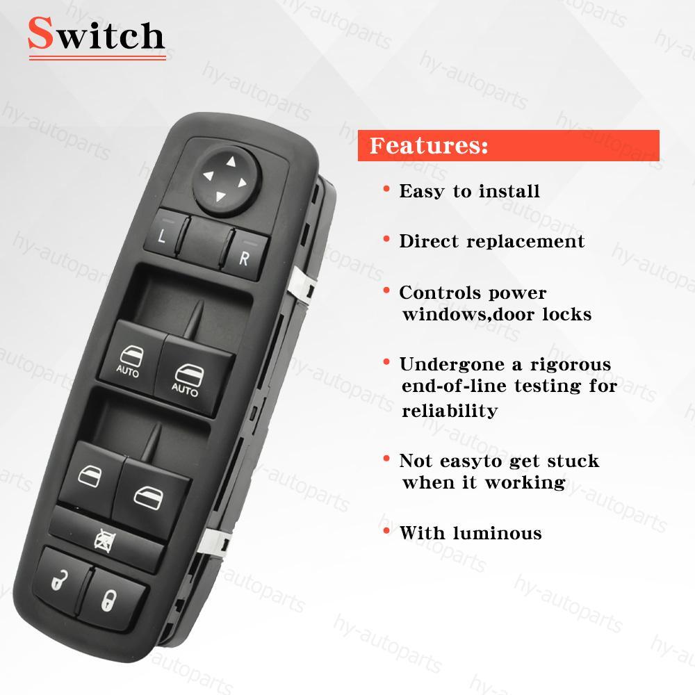 For 2011-2022 Dodge Charger Chrysler Ram 1500 Master Power Window Control Switch