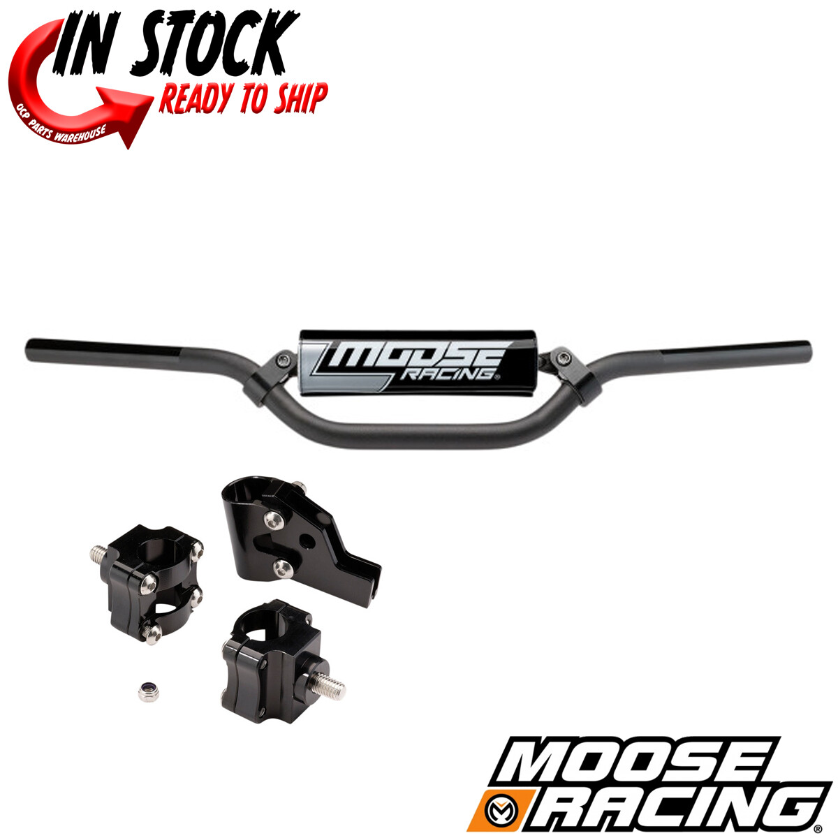 YAMAHA PW50 MOOSE RACING HANDLEBAR AND CLAMP KIT 1981-2024 PW50