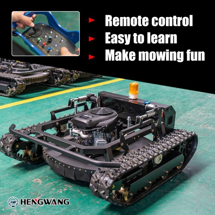 Multi-terrain 27HP Gasoline Remote Control Lawn Mower With 35.5in Cutting Width