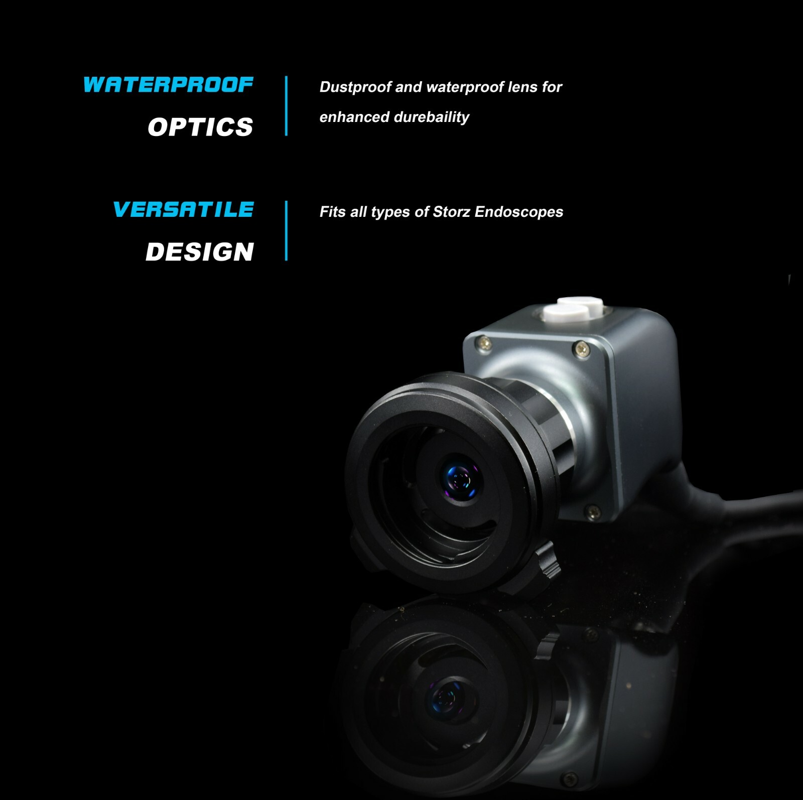 Endoscopy Camera & Cold LED Light Source HD USB ENT Medical Endoscope with fiber