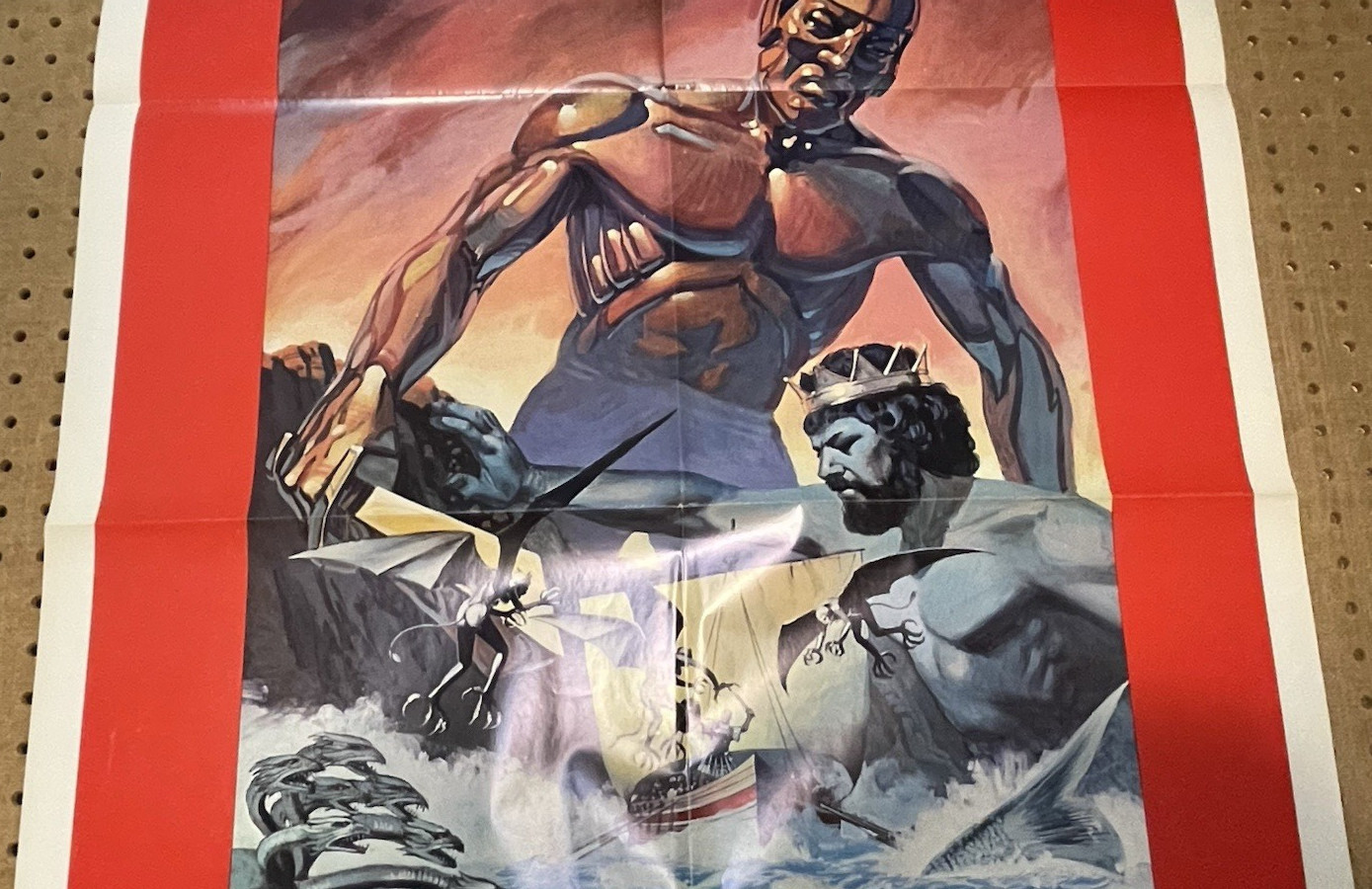 ORIG. MOVIE POSTER~ JASON & THE ARGONAUTS~1963/1978 RE~ ONE SHEET 27X40-3/4"