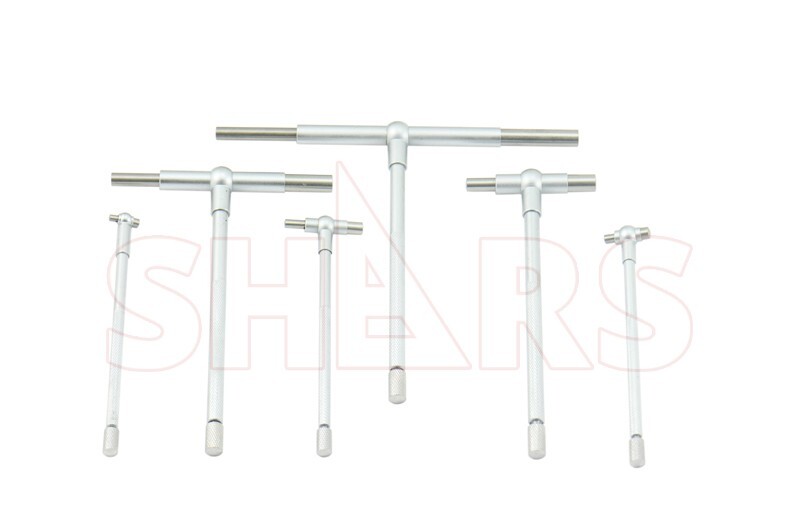 Premium Chrome T-Bore Telescoping Gage 5/16" - 6" 6 Pc Set Cylinder Hole NEW P\