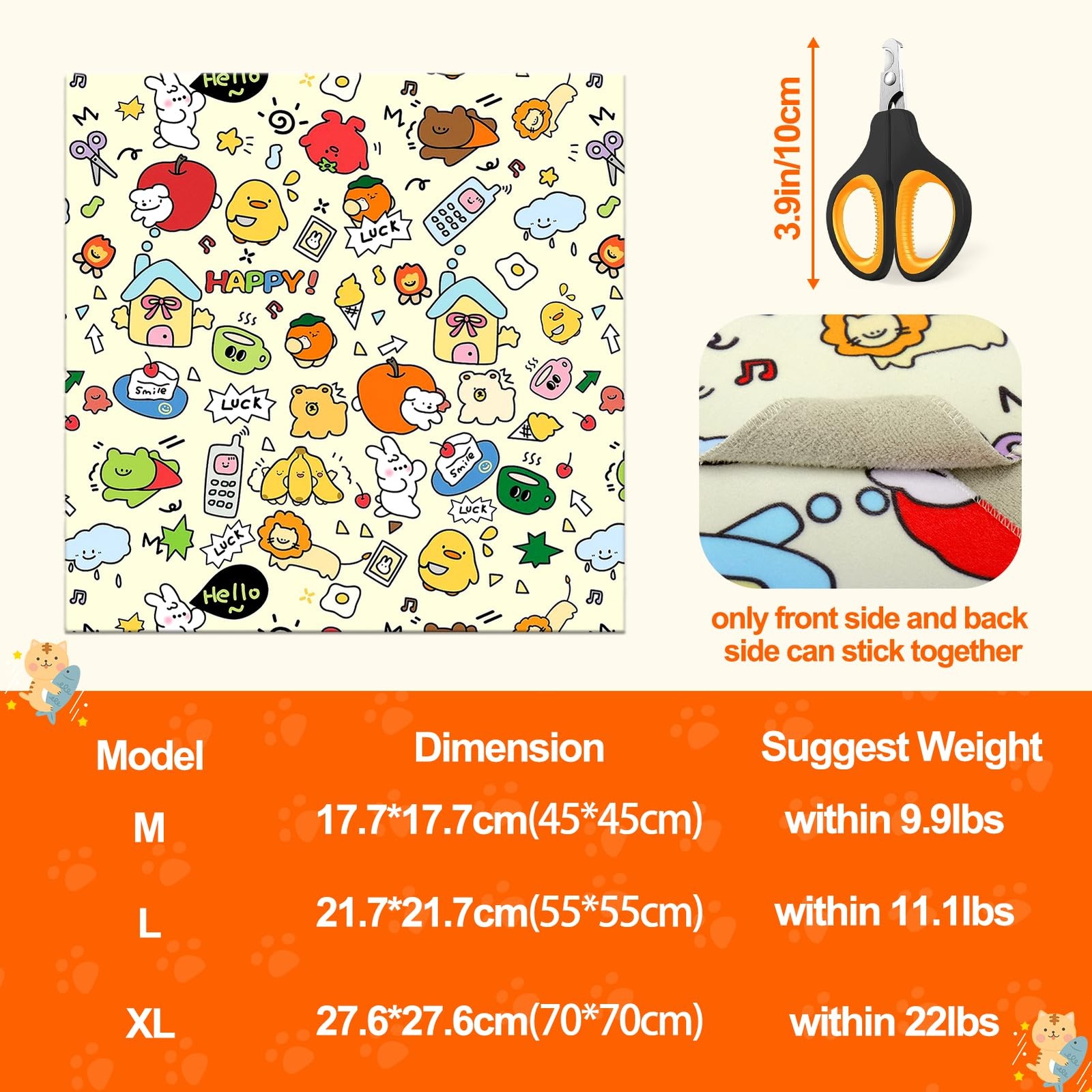 "Cat Grooming Supplies - Cat Wrap for Cutting Nails with Cat Nail Clipper, Cat..