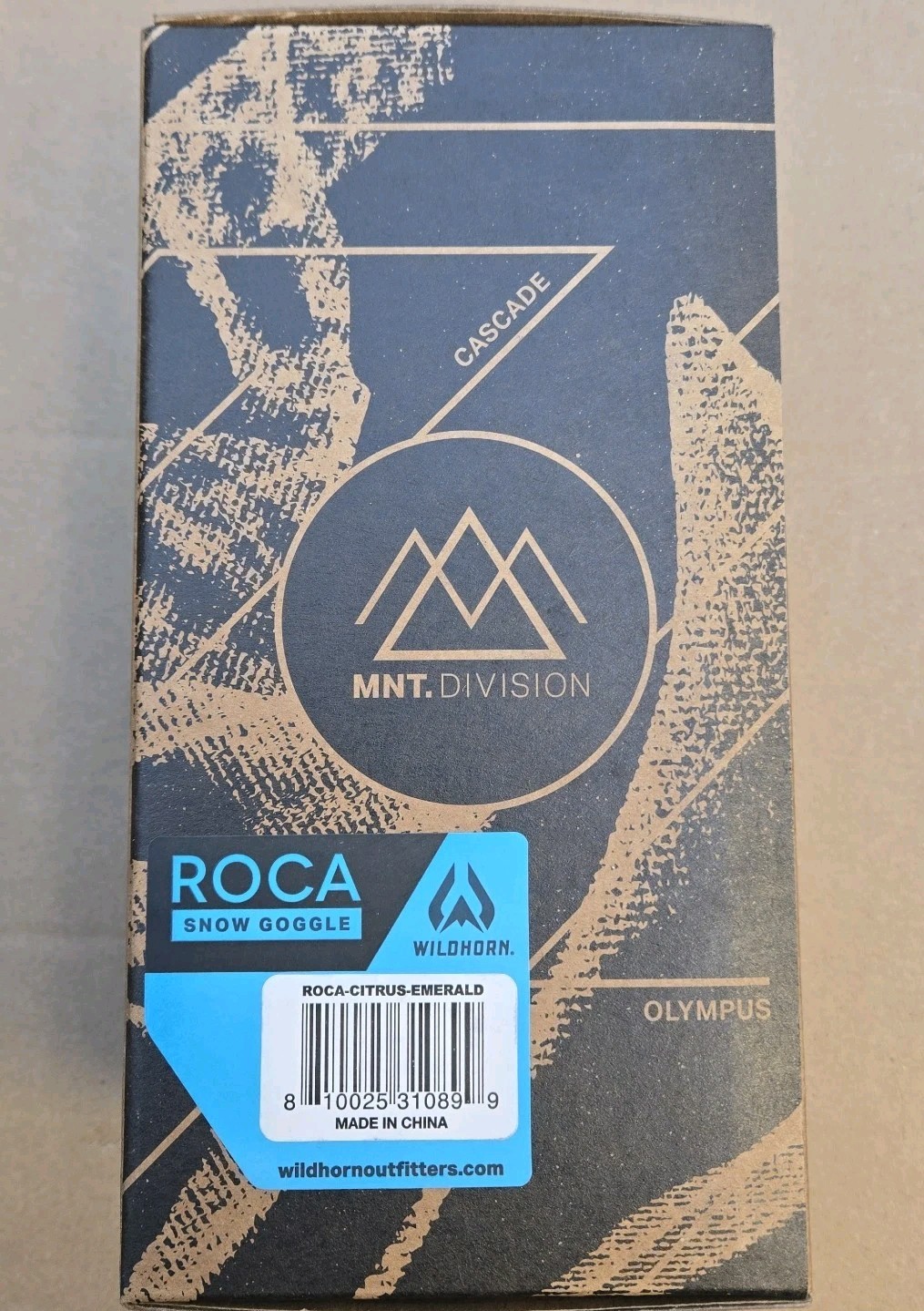 Wildhorn ROCA SNOW GOGGLE/ SKI AND SNOWBOARD GOGGLES. ROCA-CITRUS-EMERALD