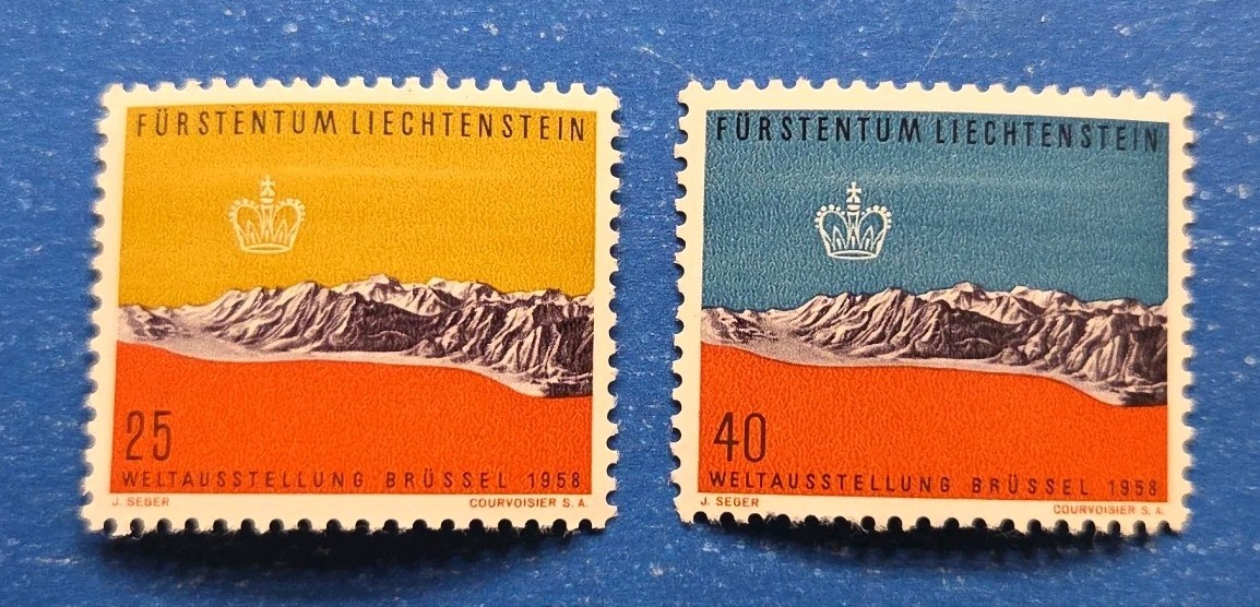 Liechtenstein Stamps, Scott 324-325 Complete Set MNH