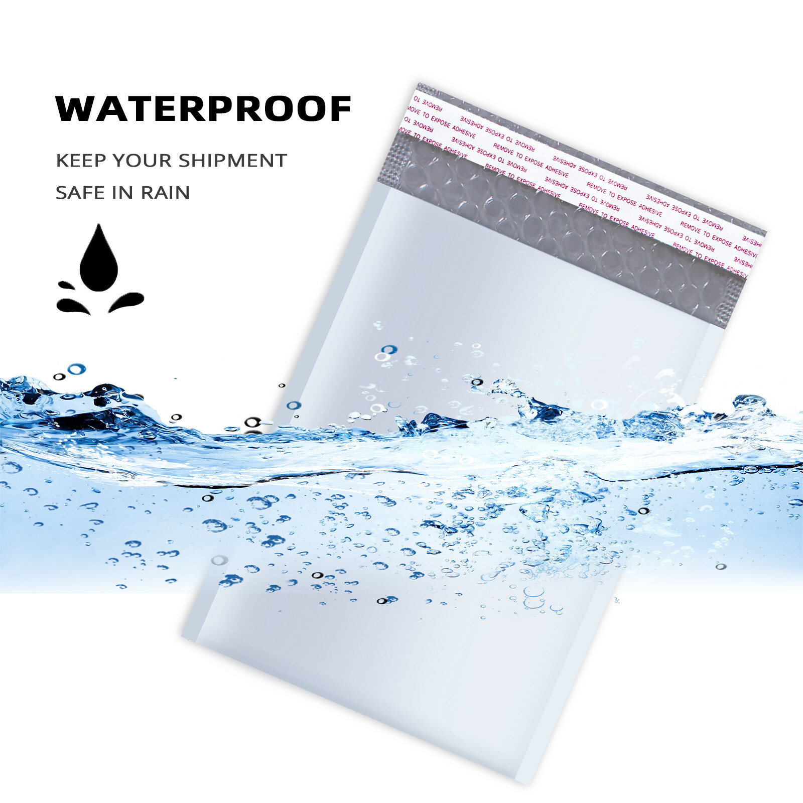 1-500 Poly Bubble Mailers Padded Envelopes Shipping Mailing Bags ANY SIZE