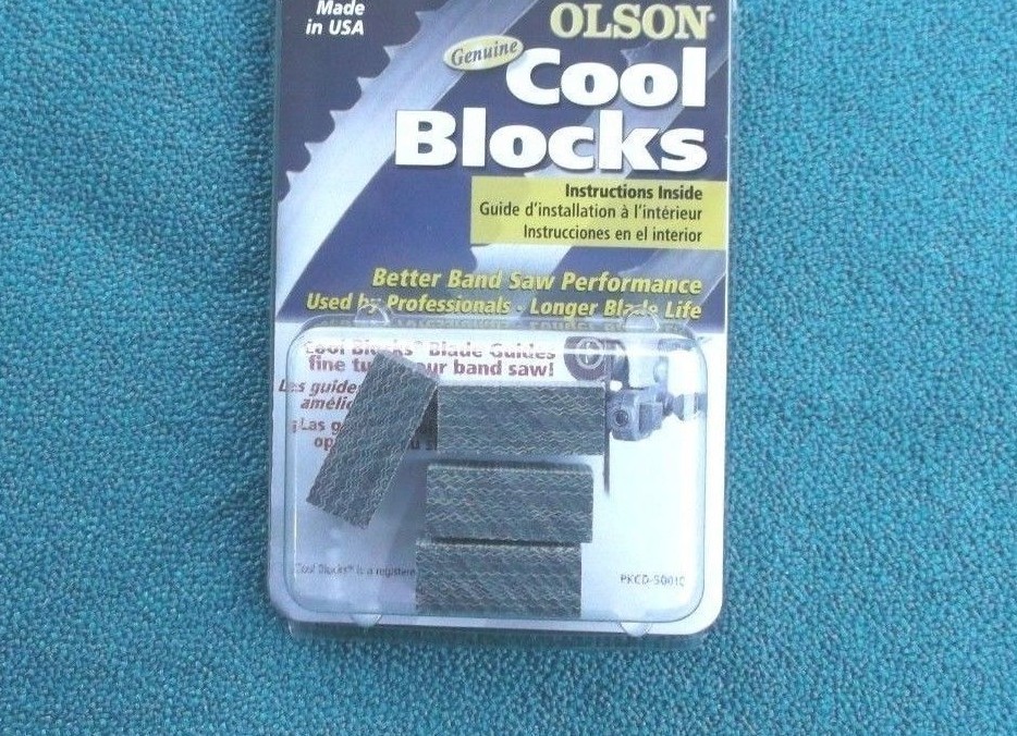 BS100 OLSON COOL BLOCKS REPLACES DELTA BS100 BAND SAW BLADE GUIDE BLOCKS