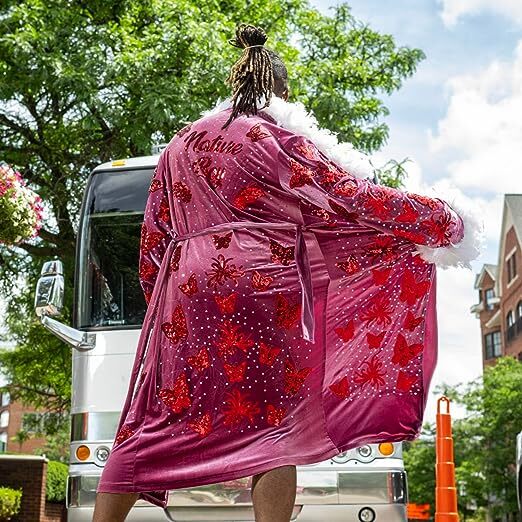 Adult Unisex Nature Boy Flair Wrestler Deluxe Robe Halloween Costume Cosplay