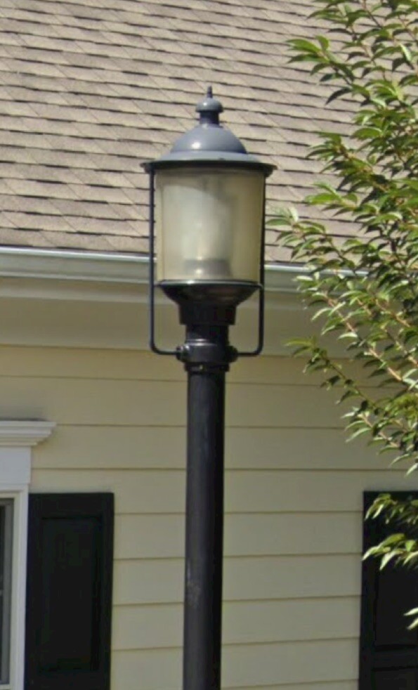 Vintage NYC Turtle Bay Single Street Light Antique LED, Can ship,