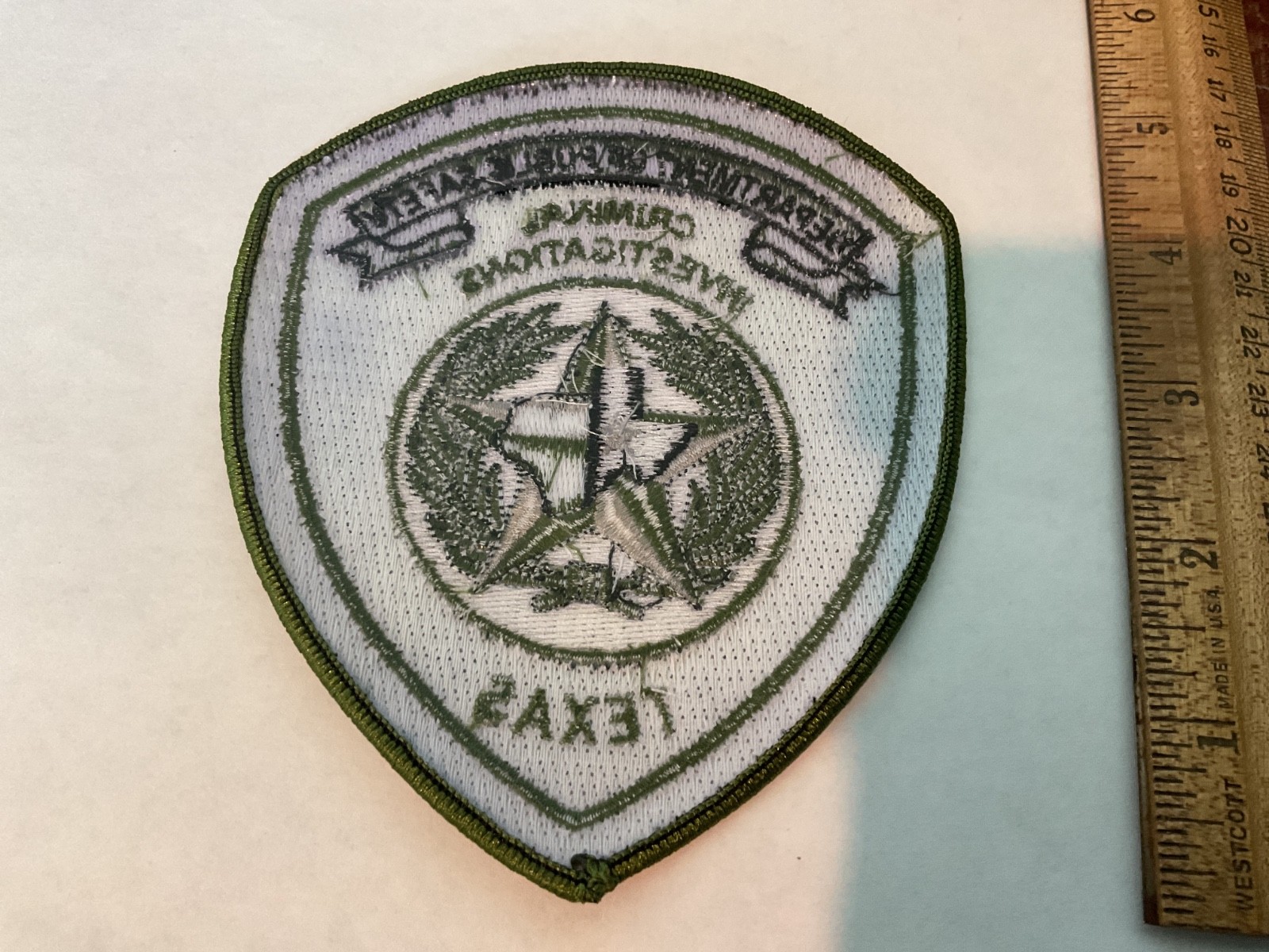 Texas Department of Public Safety Criminal Investigations Full Size Set New