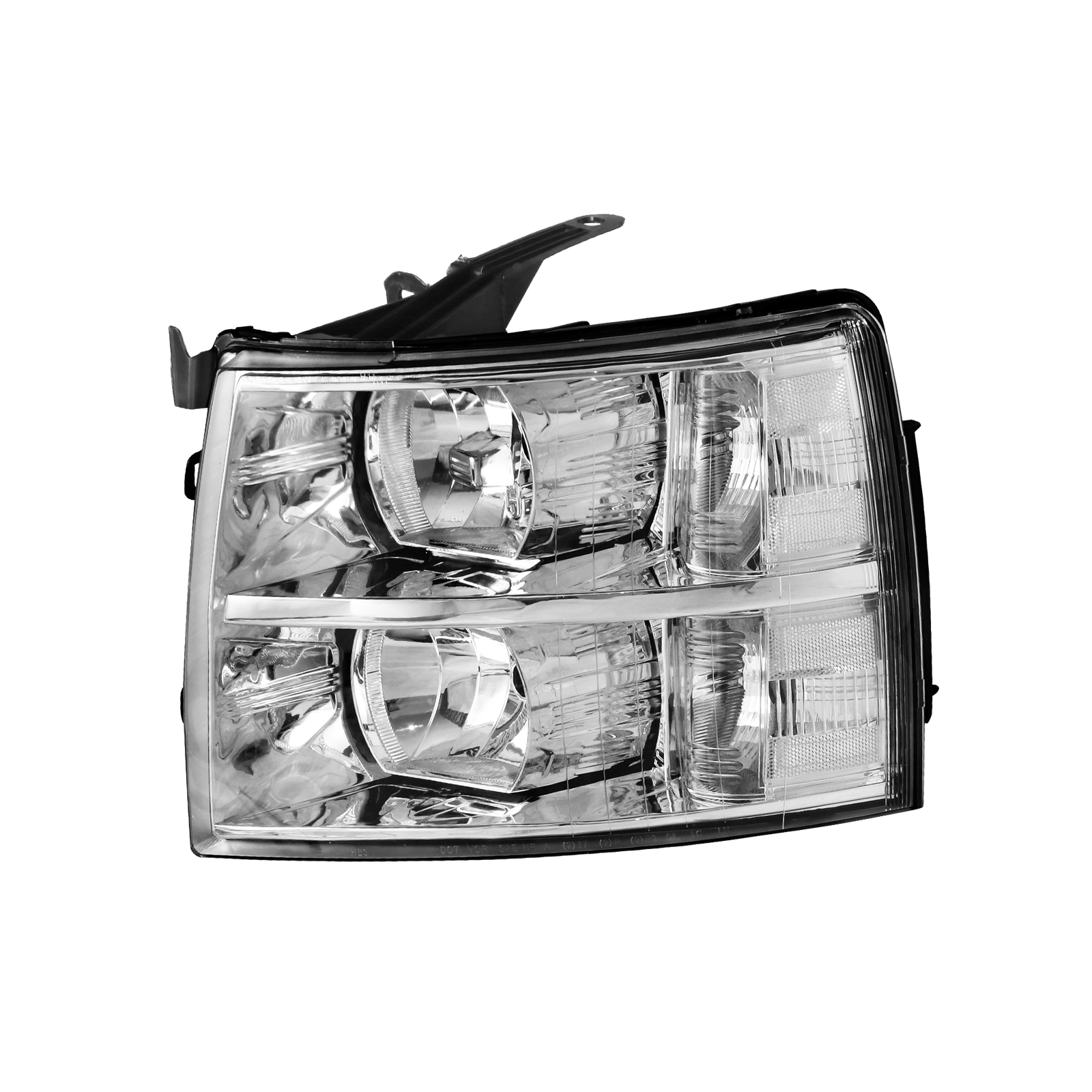 Pair Headlight Assembly w/ Clear Lens For 07-13 Chevy Silverado 1500 2500 3500