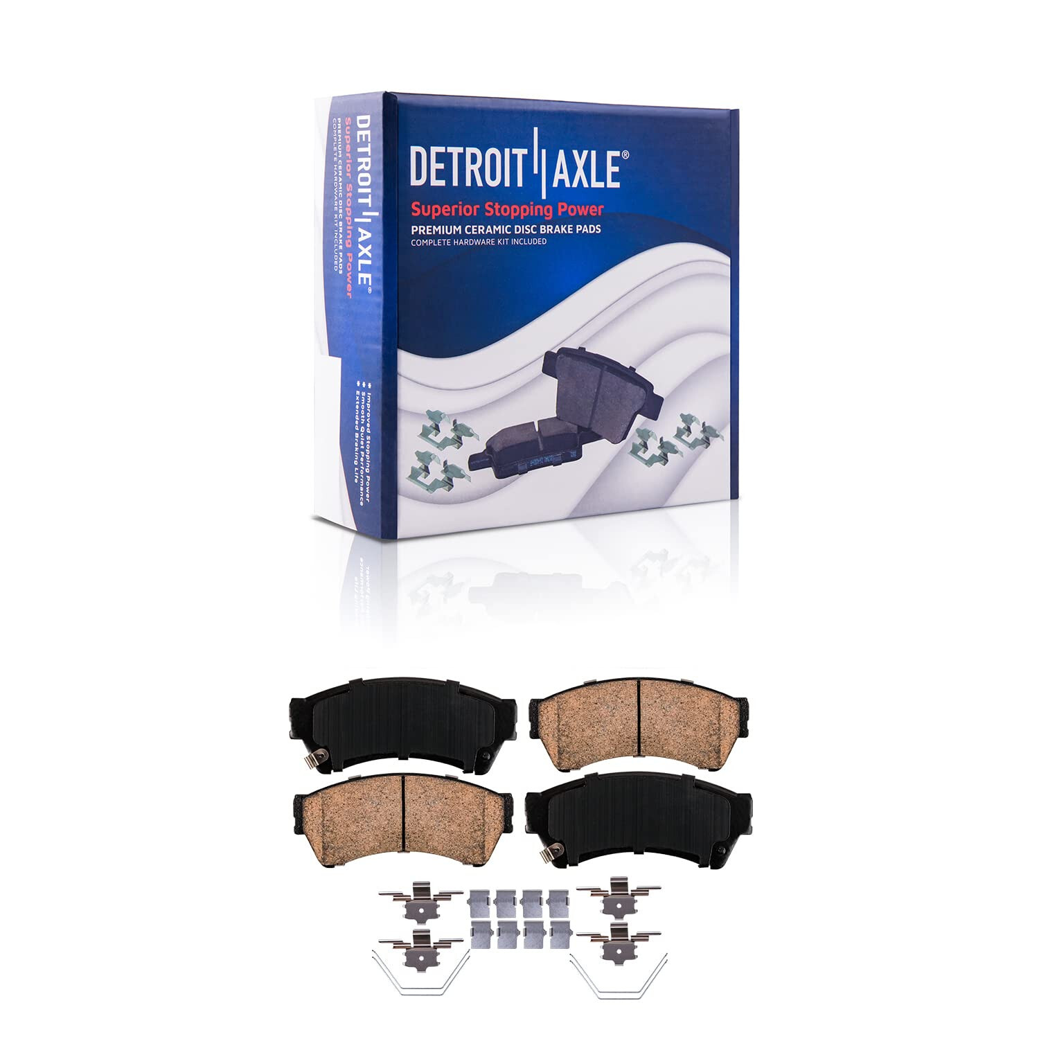 Front & Rear Ceramic Brake Pads Ford Fusion Lincoln MKZ Mazda 6 Milan Brakes Kit