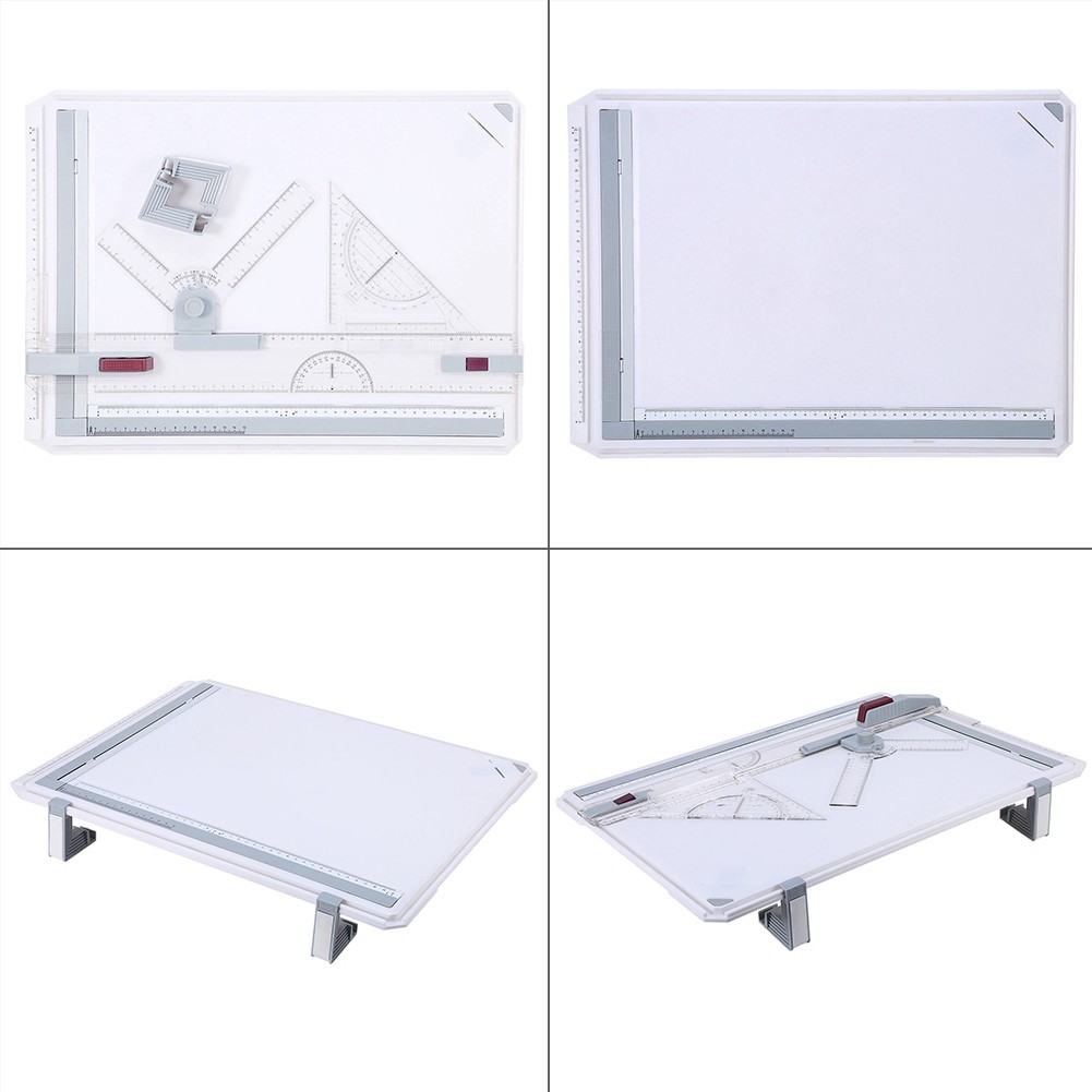 Hot A3 Drawing Board Portable Drafting Kit Table With Ruler UTS