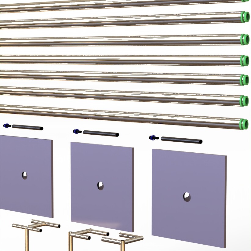 DOUBLE CROSSBAR ADJUSTABLE QUICK BACKDROP KIT 10 FT x 10 - 20 FT WITHOUT DRAPE