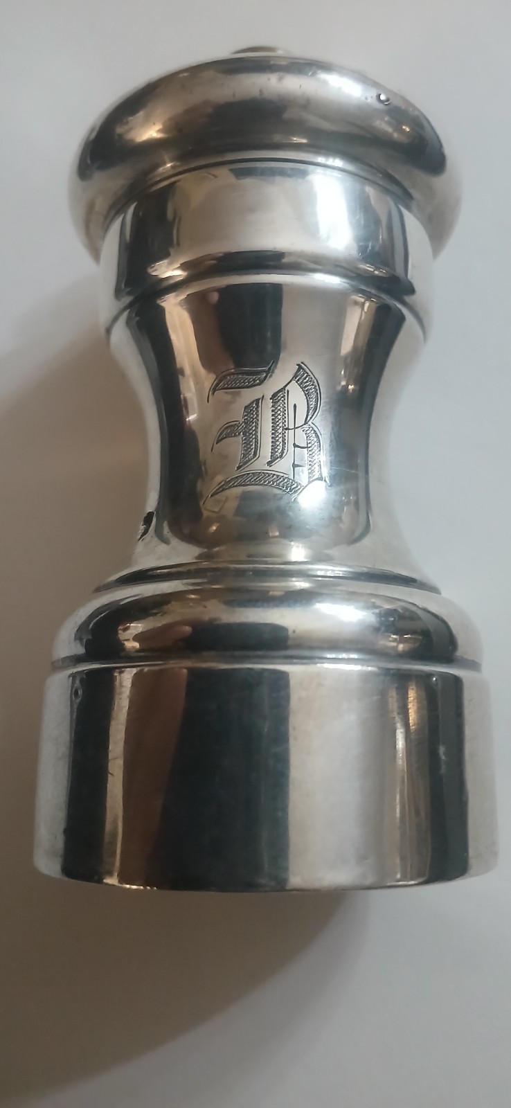 Vintage French Sterling Silver Pepper Grinder