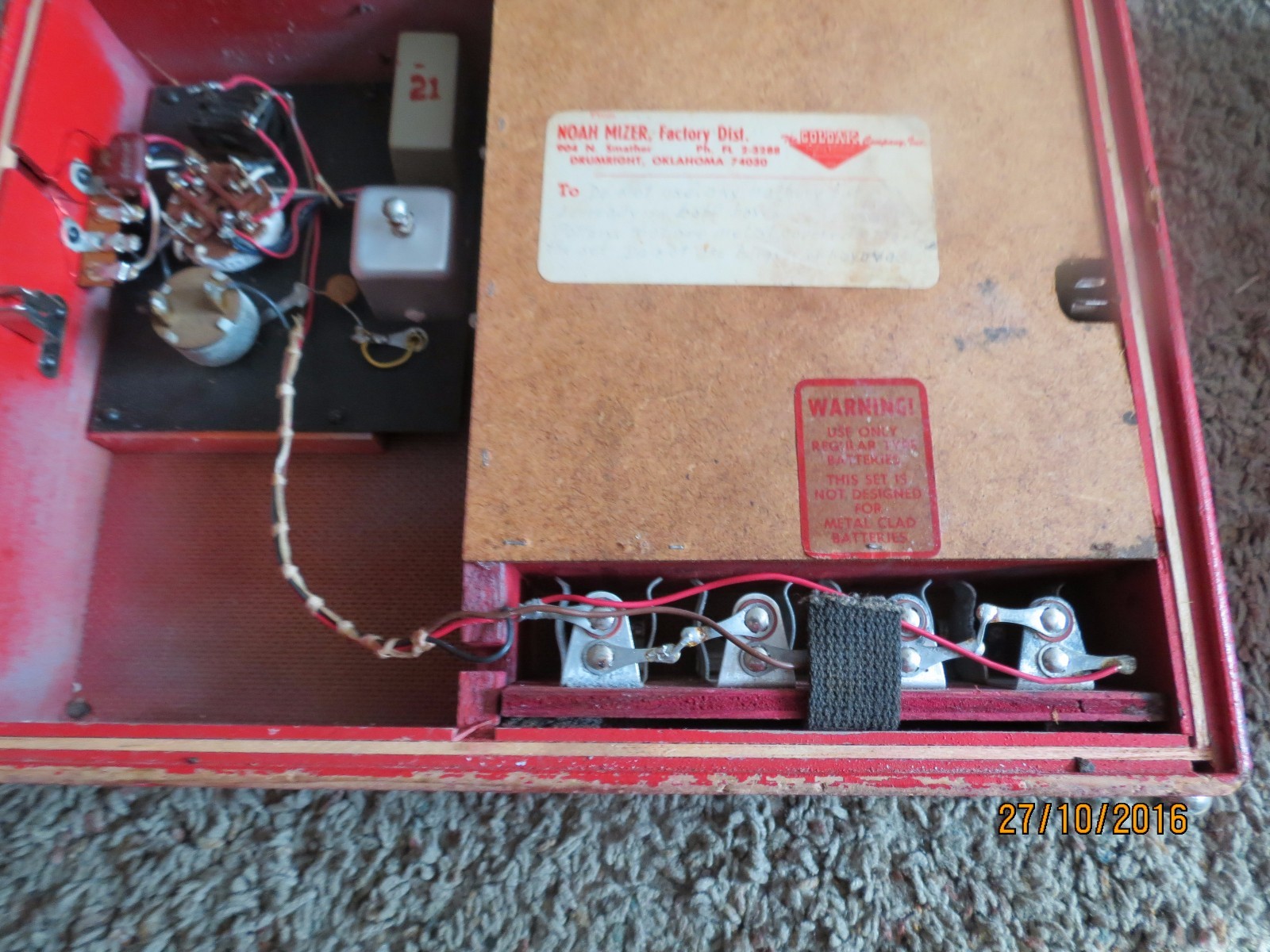 1930's vintage Goldak model TR-1A Signal master pipe Locater