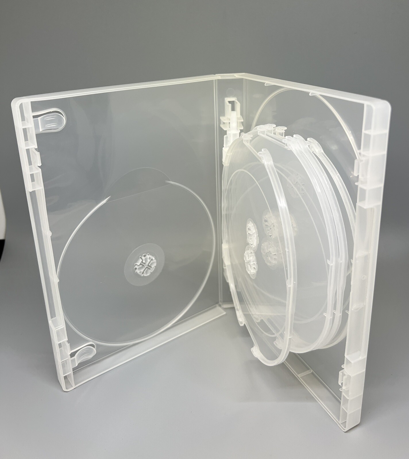 2 TOP QUALITY 25MM 10-DISC DVD CASE, SUPER CLEAR, CLIP, VIVA2510CLR