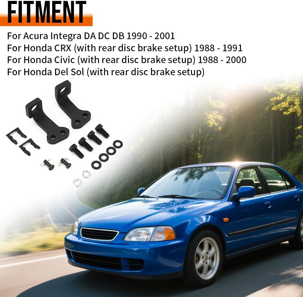 Rear Disc E Brake Cable Bracket For 88-01 Acura Integra Honda CRX Civic Del Sol