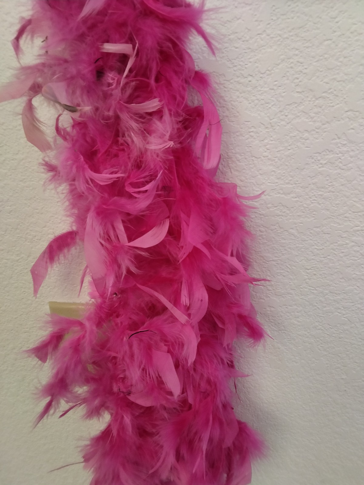 Pair of Genuine Feather Boas (One Pink & One Black)
