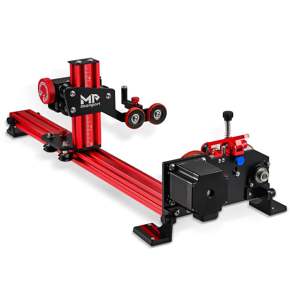 4 Wheel Lift Rotary Axis For CO2 Laser Engraver Cylinder Surface 360° Rotation