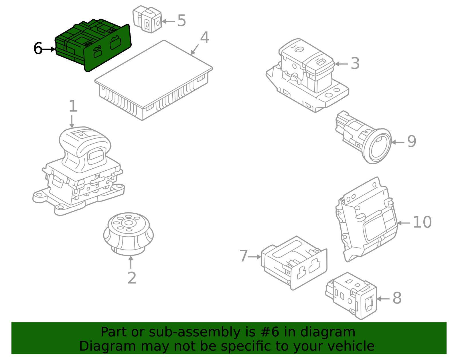 Genuine Mitsubishi USB Port 8718A074