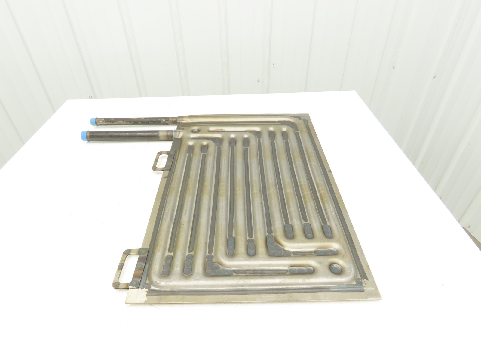 19"x 29" Plate Coil Immersion Heat Exchanger 1"x 3/4" NPT Pipe