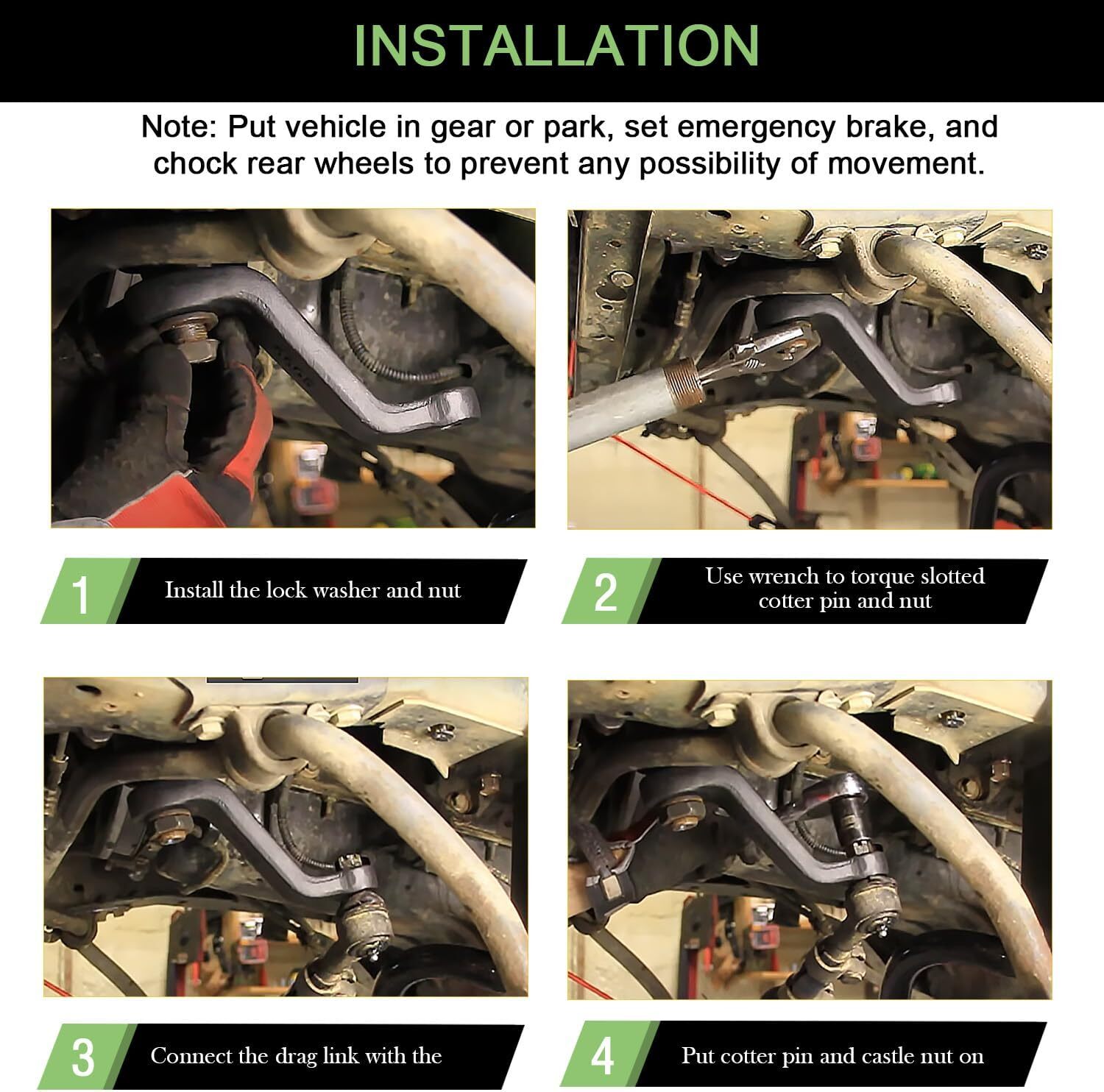 Drop Pitman Arm 2.5"-6" Lift Power Steering 6605 for Jeep Wrangler YJ TJ XJ MJ