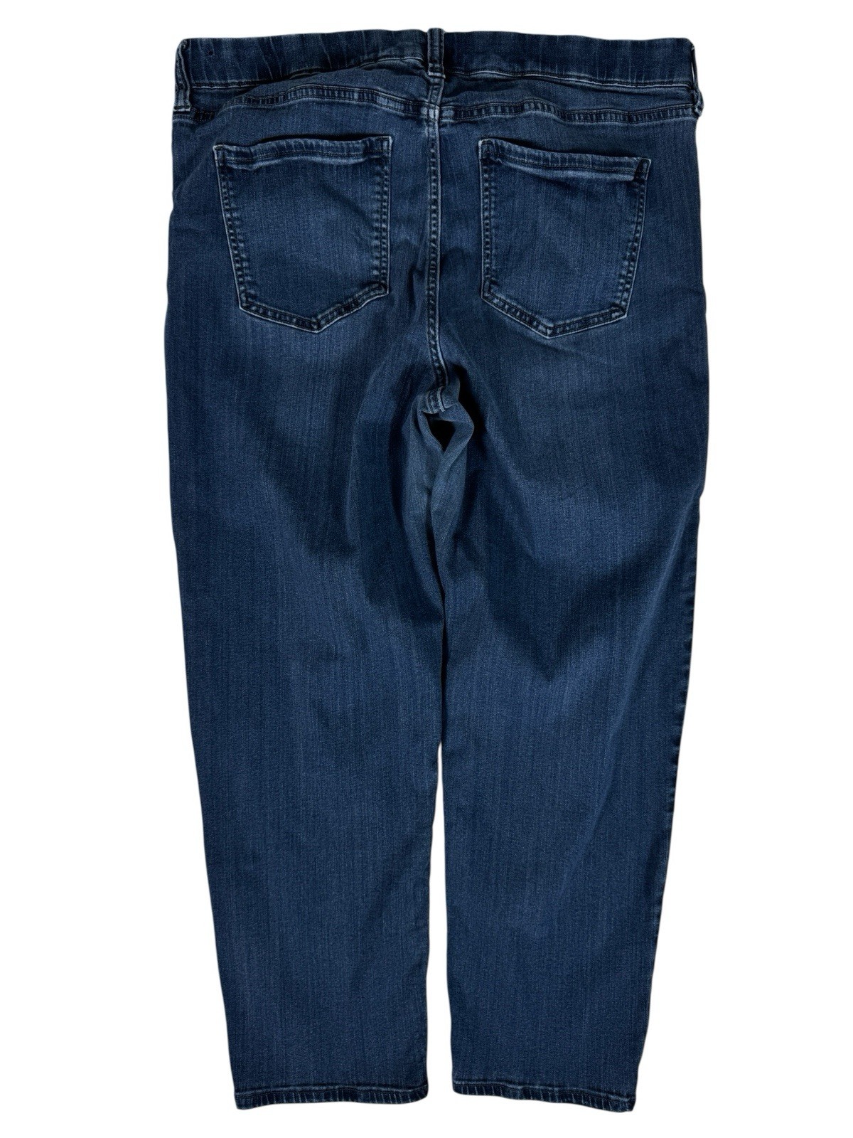 Liverpool Blue Dark Wash High Waisted The Slim Straight Denim Jeans Women's 20W