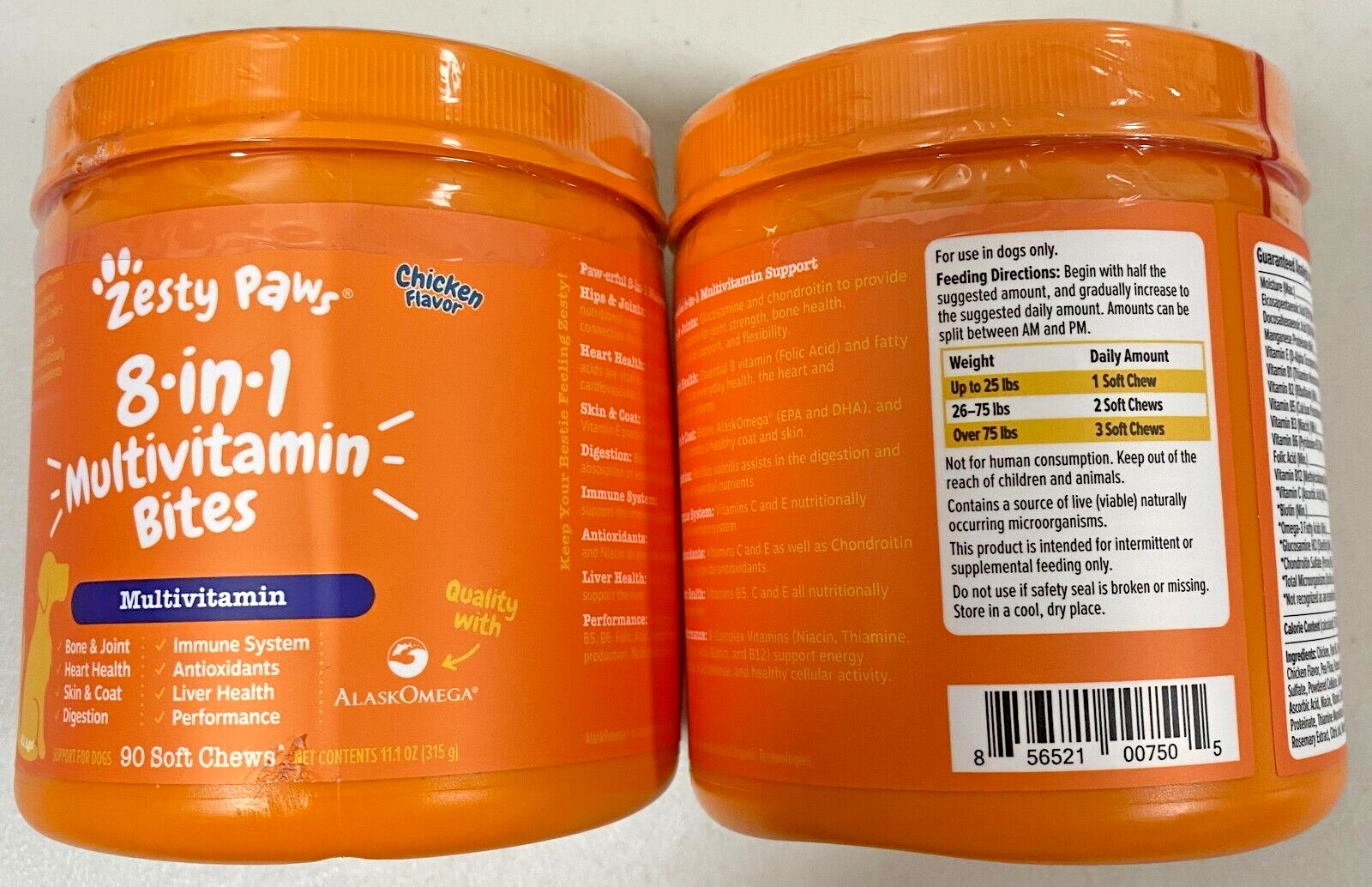 Zesty Paws 8 in 1 MultiVitamin Bites EXP 06 / 2025 & UP!