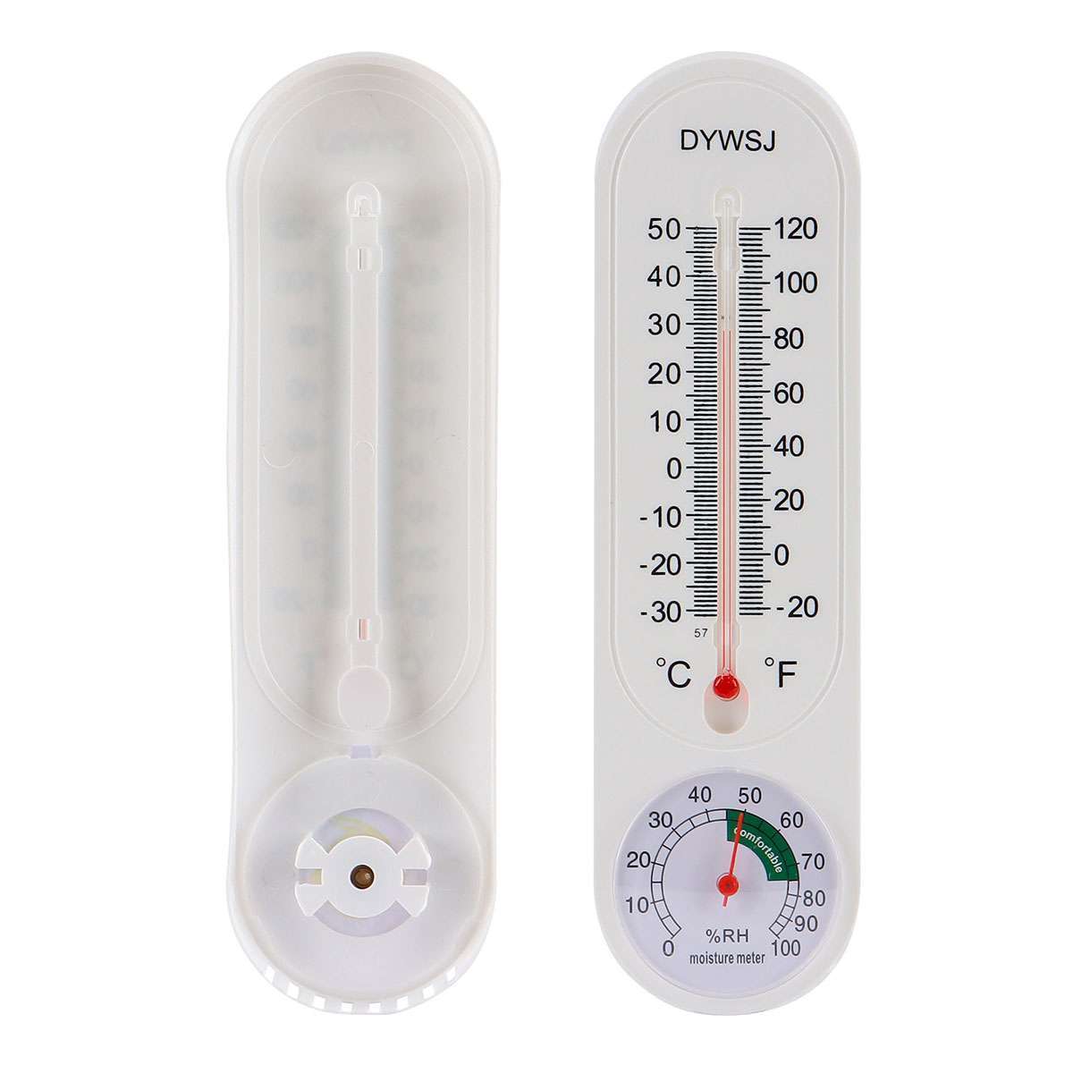 Wall Thermometer Indoor Outdoor Mount Garden Greenhouse Home Humidity Meter Tool