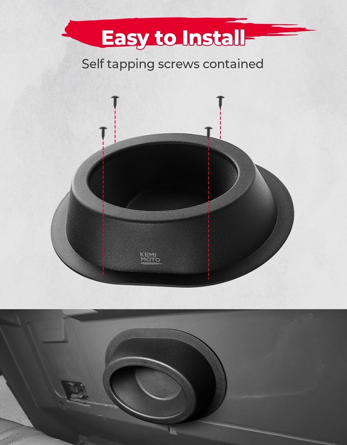 6x9 Speaker Pod Adapter Box Mount Rear Deck Door 2 PCS For Car Truck ATV Marine