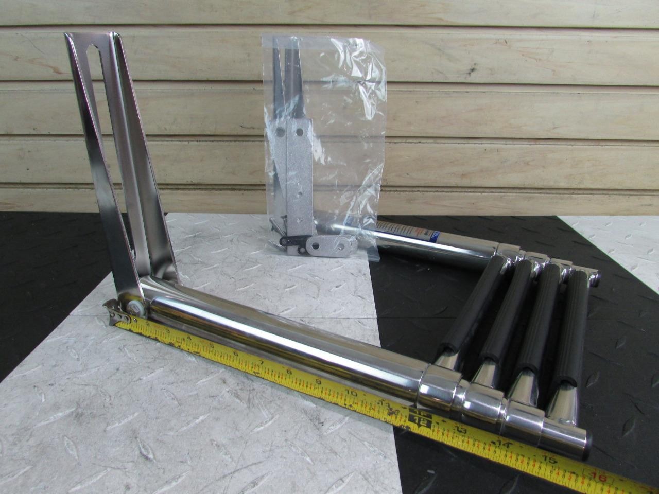 Windline 4 Step Telescopic 45" Marine Boat Ladder TPL-4XPE *New* w/ Hardware