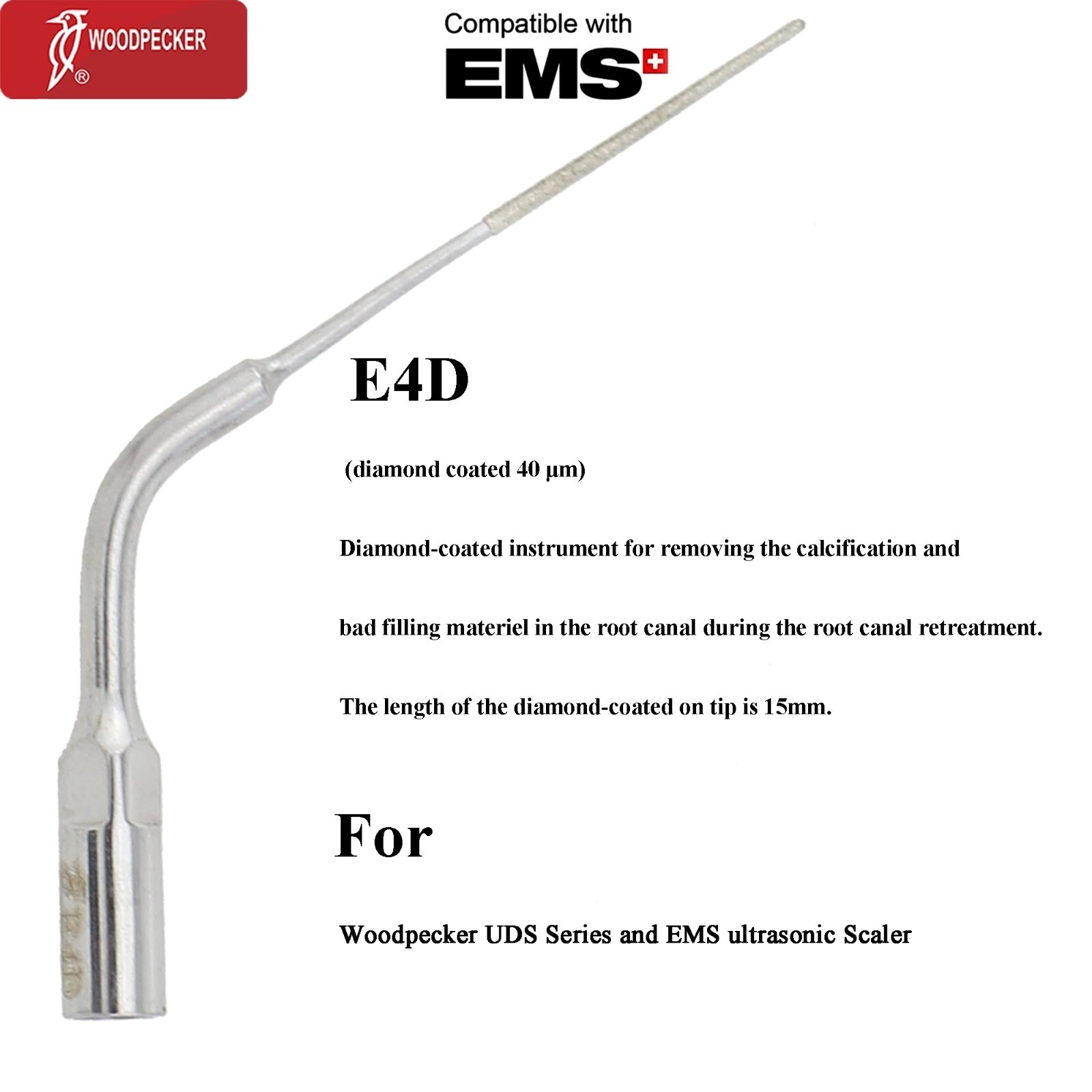 Woodpecker Dental Ultrasonic Piezo Scaler Tips Endo Perio DTE SATELEC NSK EMS