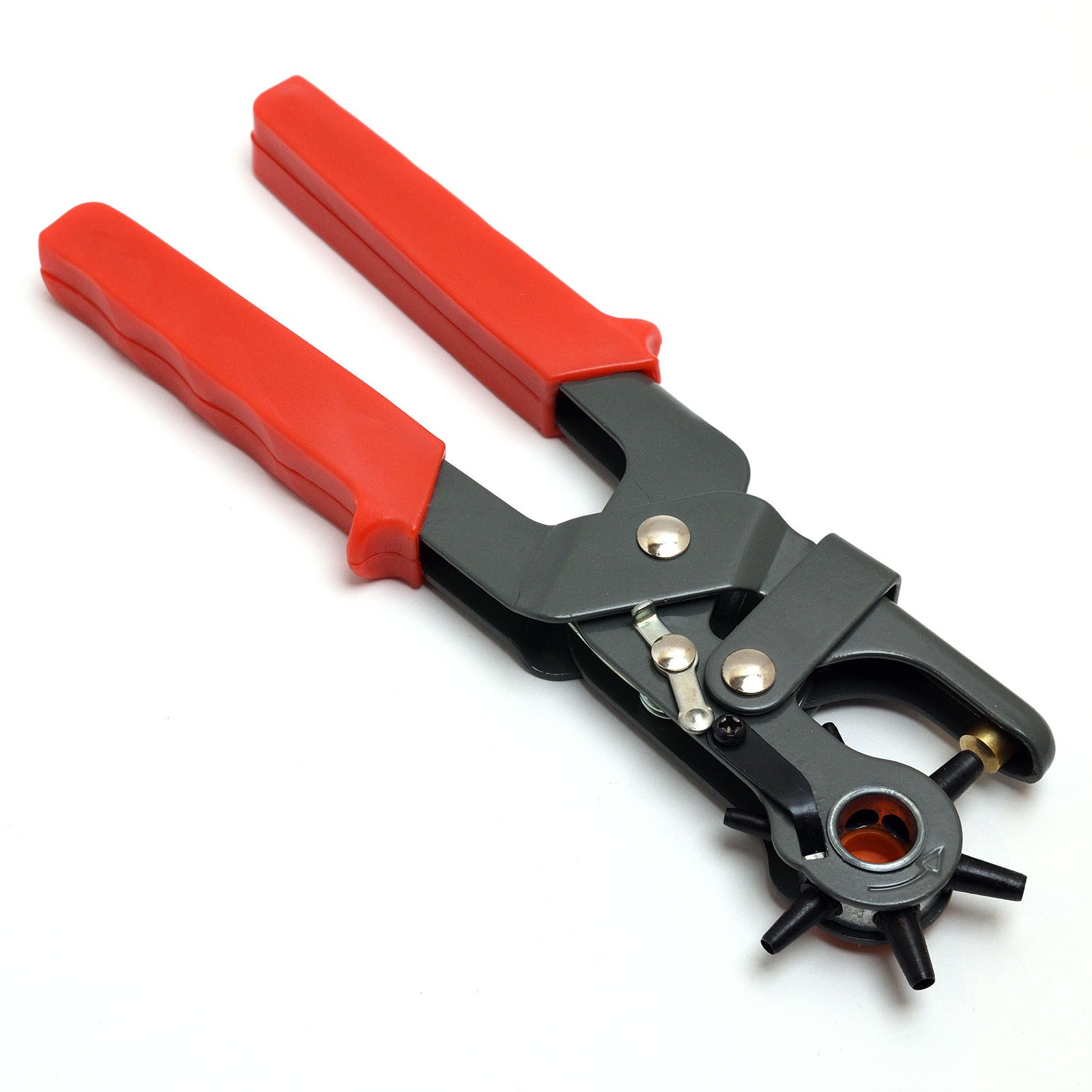 Leather Hole Punch Heavy Duty 6 Sized Holes 9-1/2" Hand Pliers Belt Punches