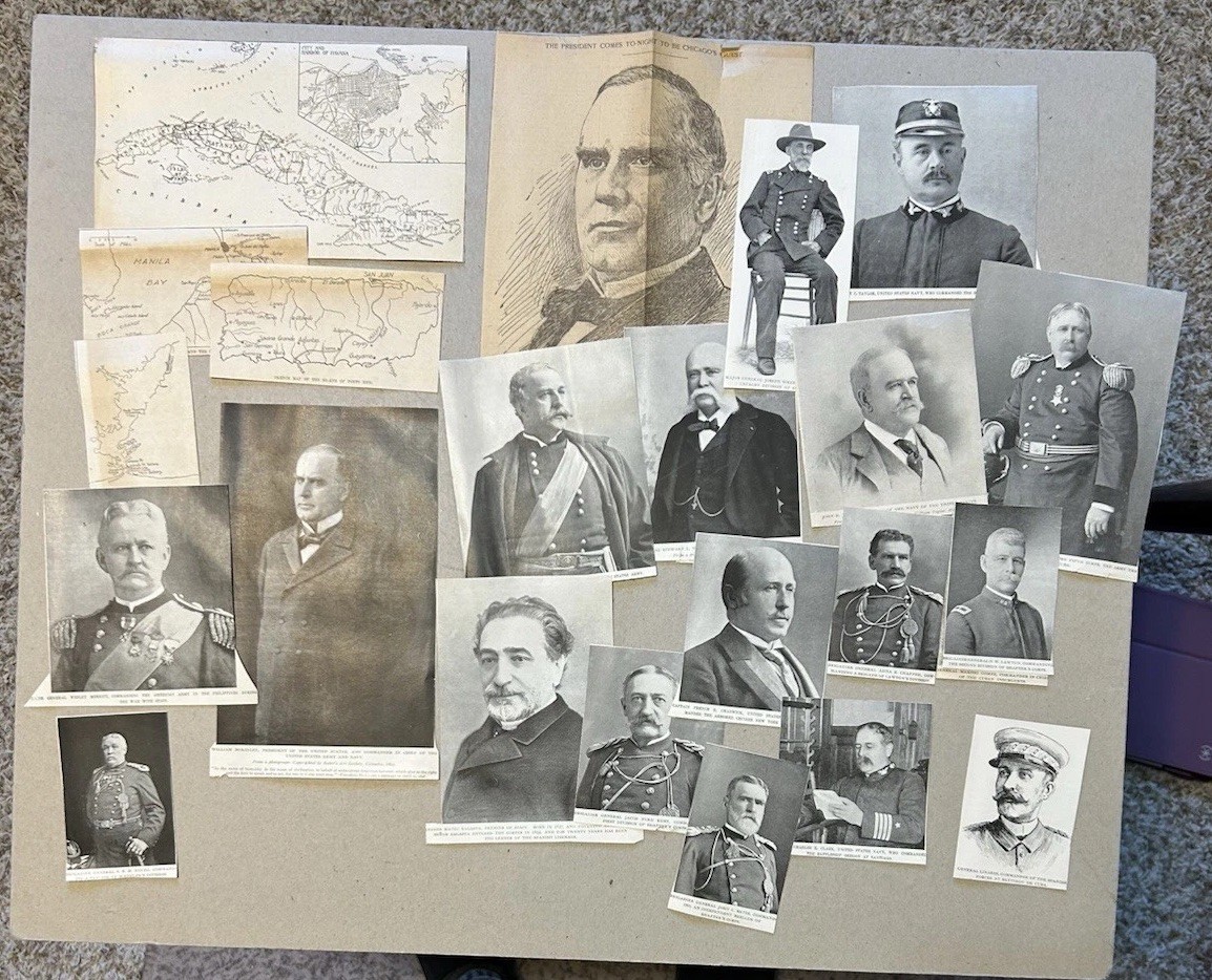Antique Scrapbook Of Spanish-American War, 1898