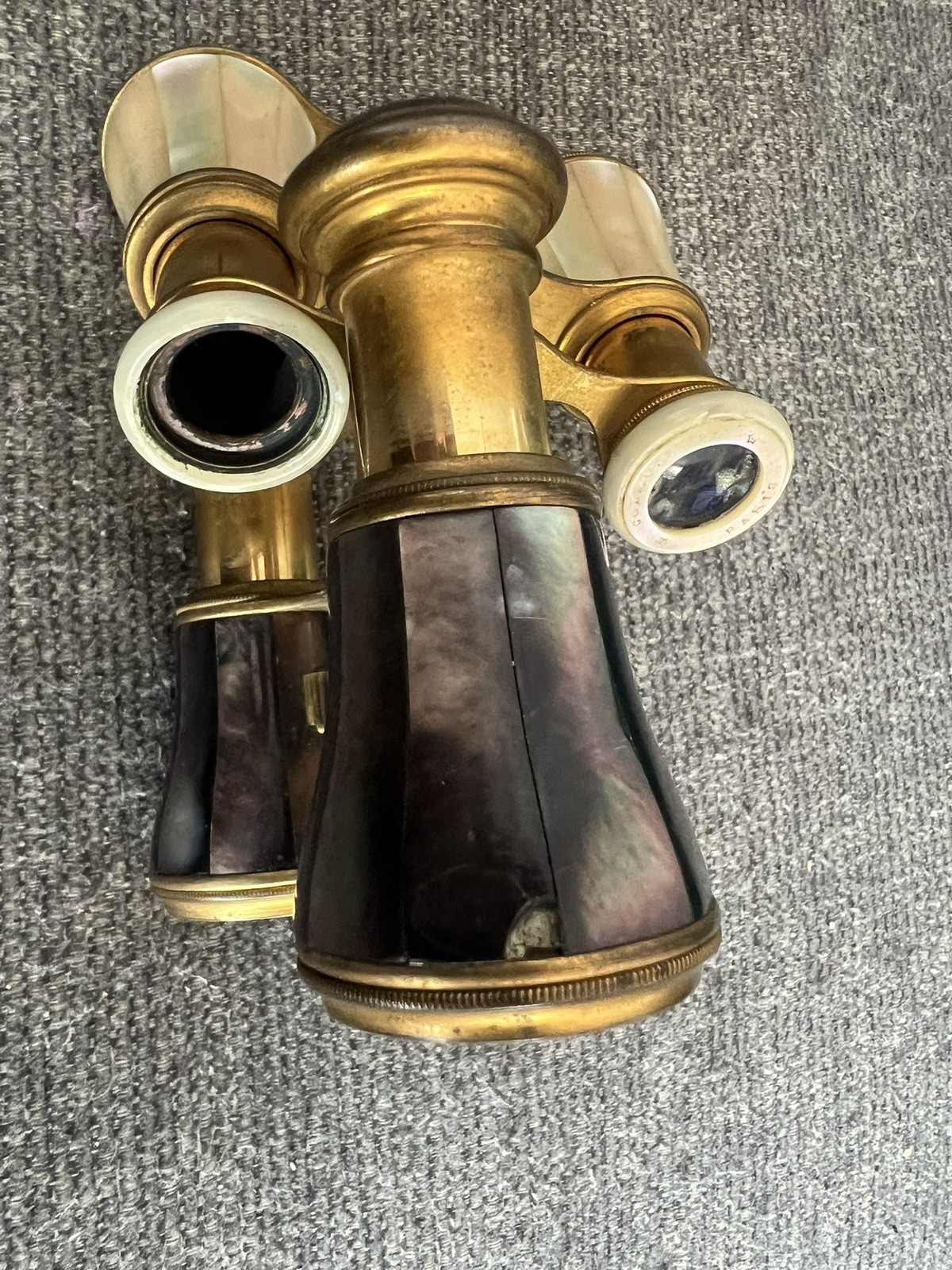 2 Pair Of Antique late 1800 LeMaire Mother of Pearl Opera Binoculars Glasses .
