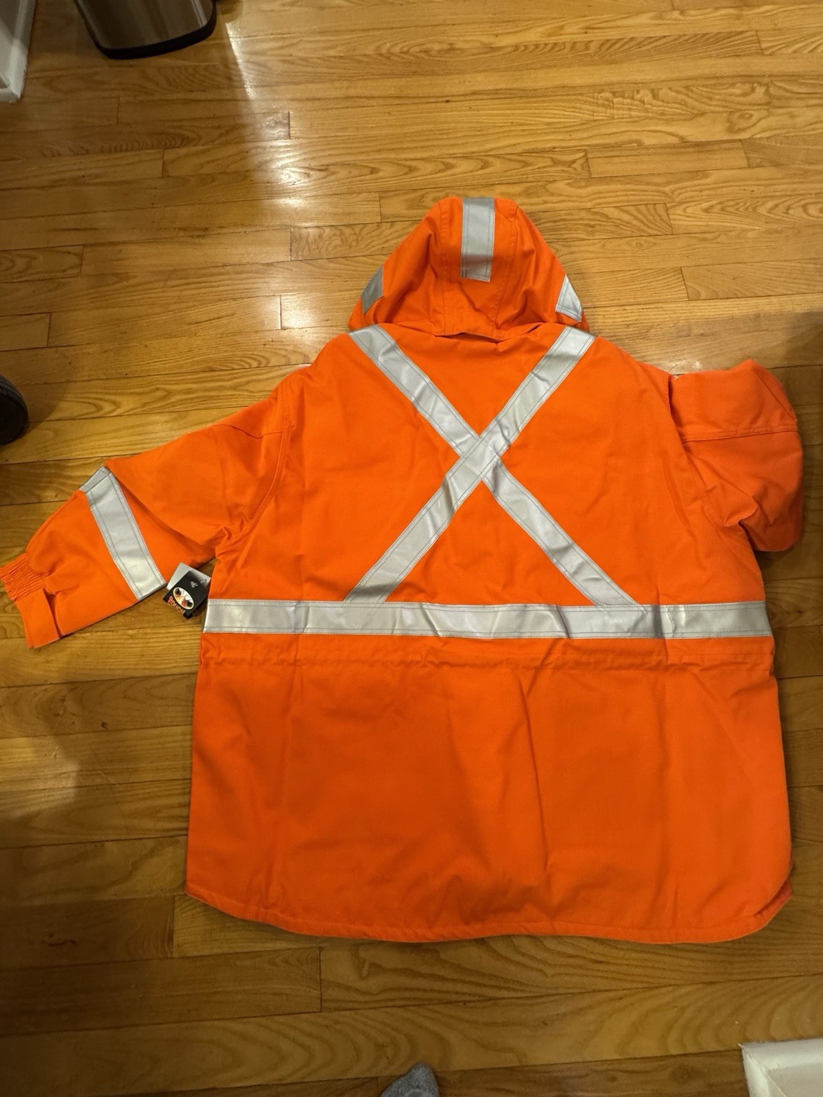 Tough Duck FJBL013 Men's Hi-Vis Hrc2 NFPA Glen Guard Safety Jacket Size 5X NWT