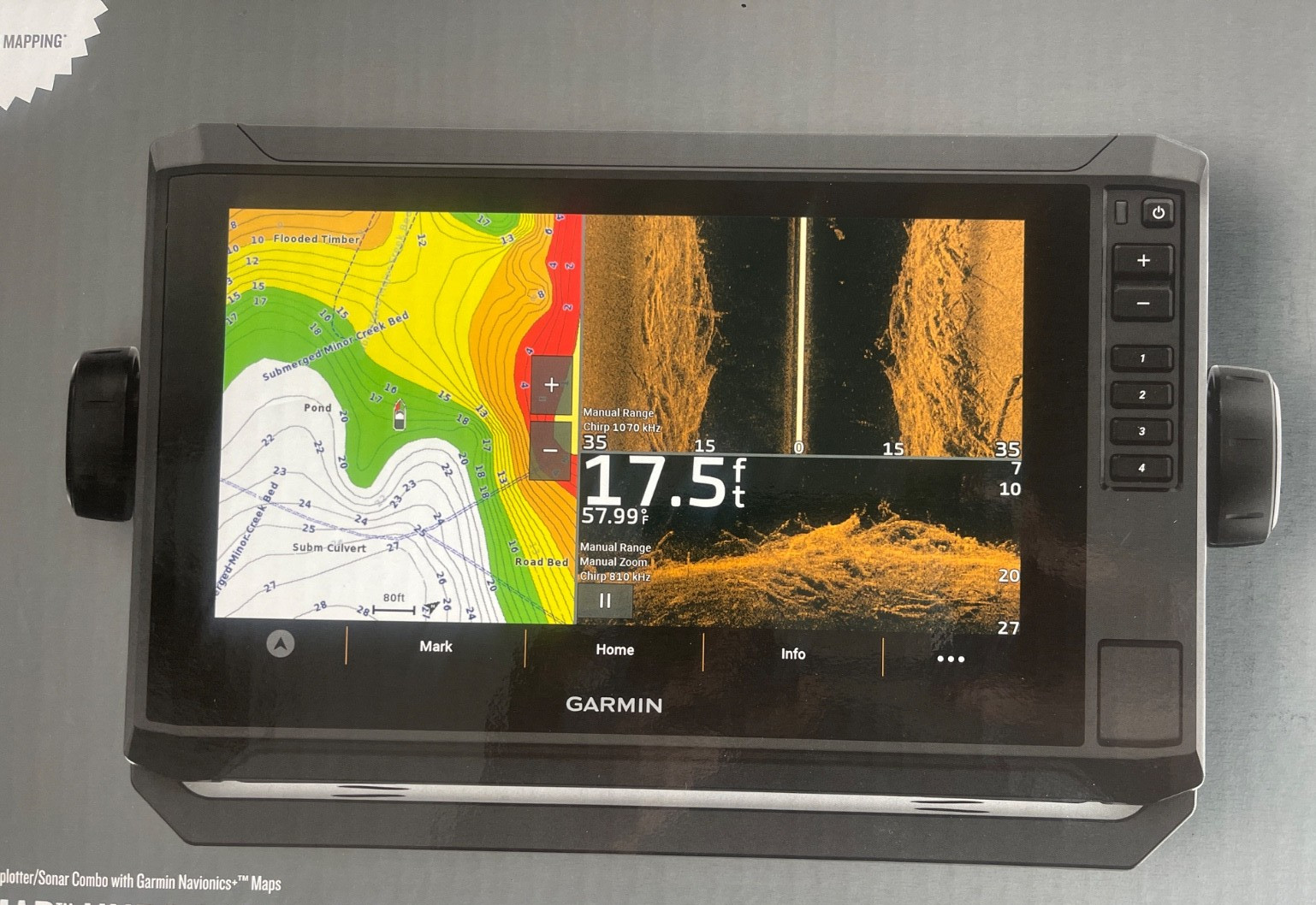 Garmin Echomap UHD2 93sv Fisfhinder Chartplotter w/GT54 Transducer 010-02688-020
