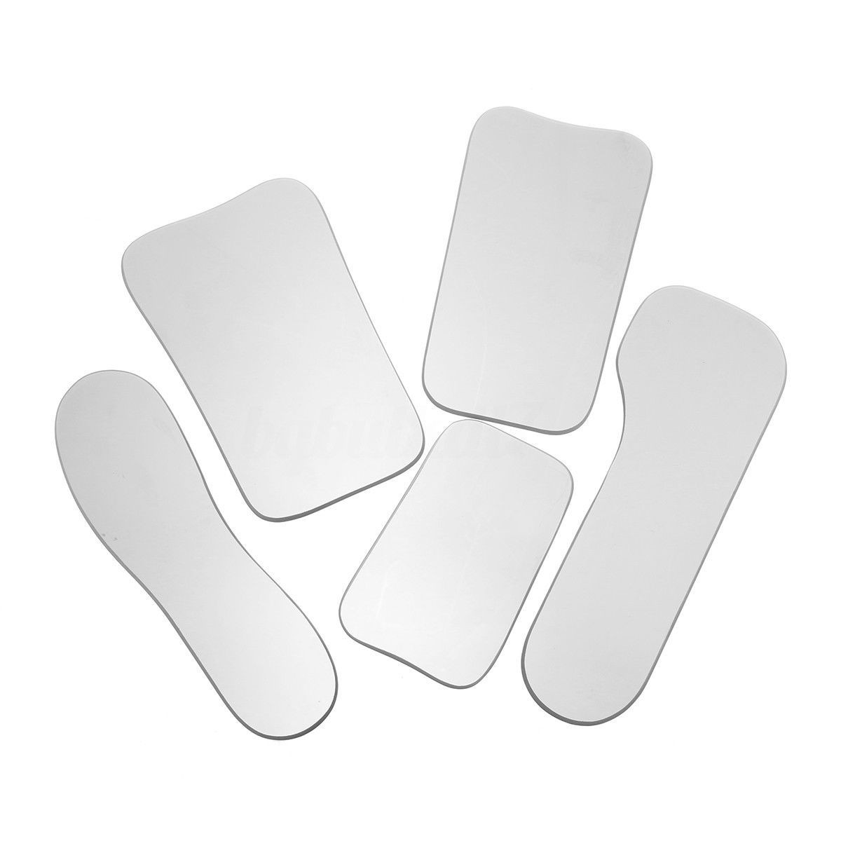 5 Sizes Dental Autoclavable Intraoral Photographic 2-Sided Rhodium Glass Mirrors