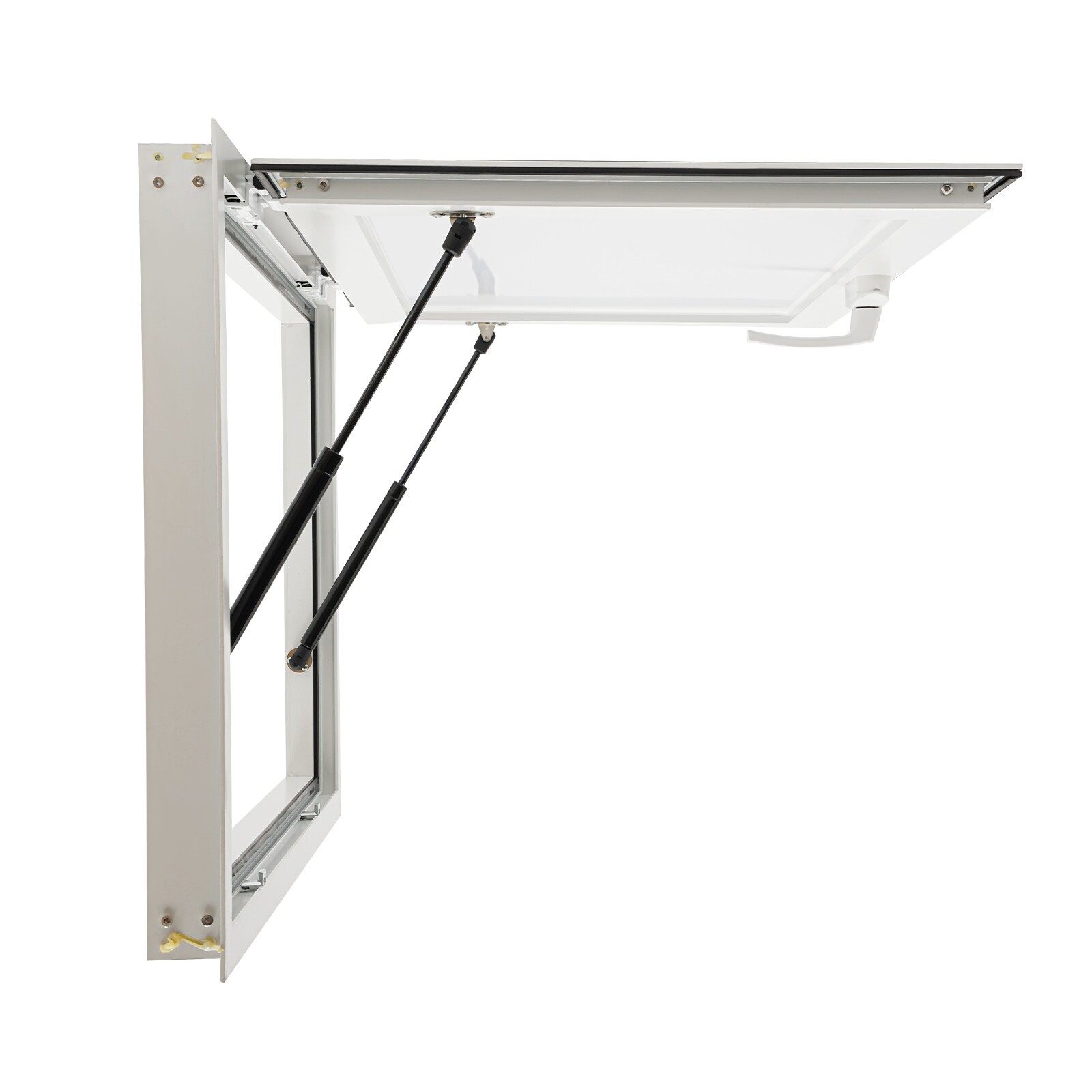 36"L x 24"W Concession Stand Serving Window Food Truck Service Window+Drag Hook