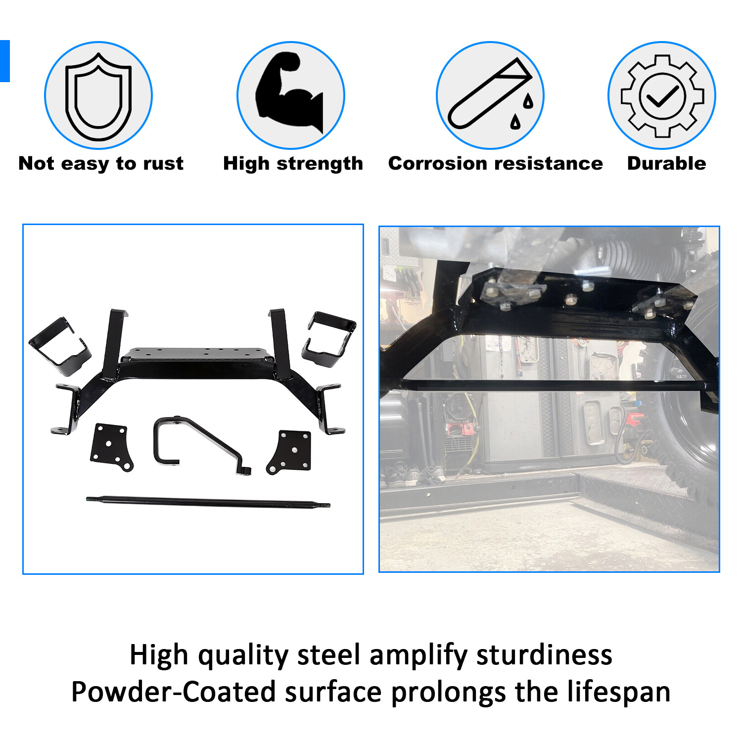 6" Drop Axle Lift Kit for EZGO Golf Cart 2001.5 - 2020 Electric TXT Model