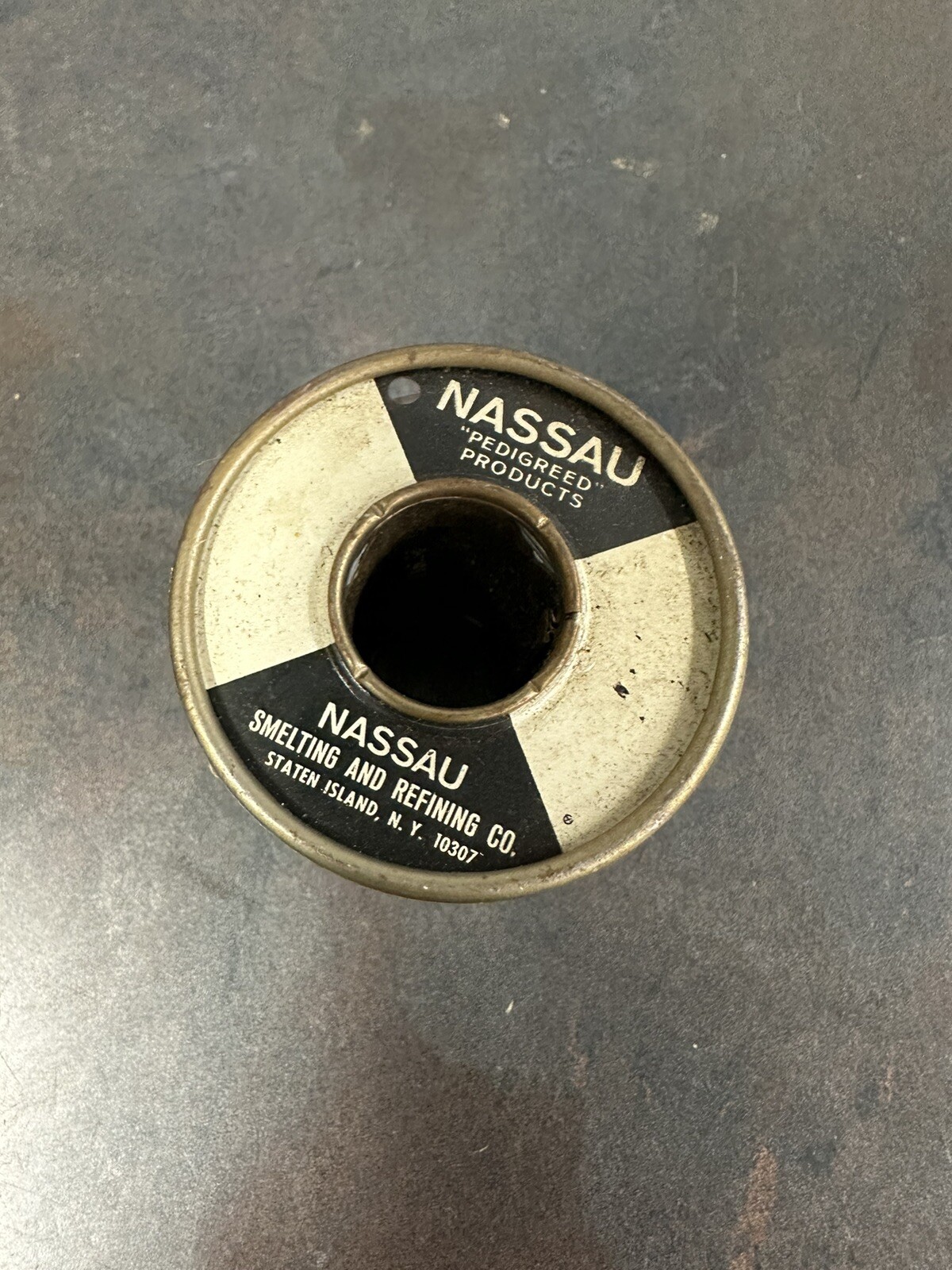 Nassau pure white water rosin solder Pedigreed AT&T Western Electric spec-7076