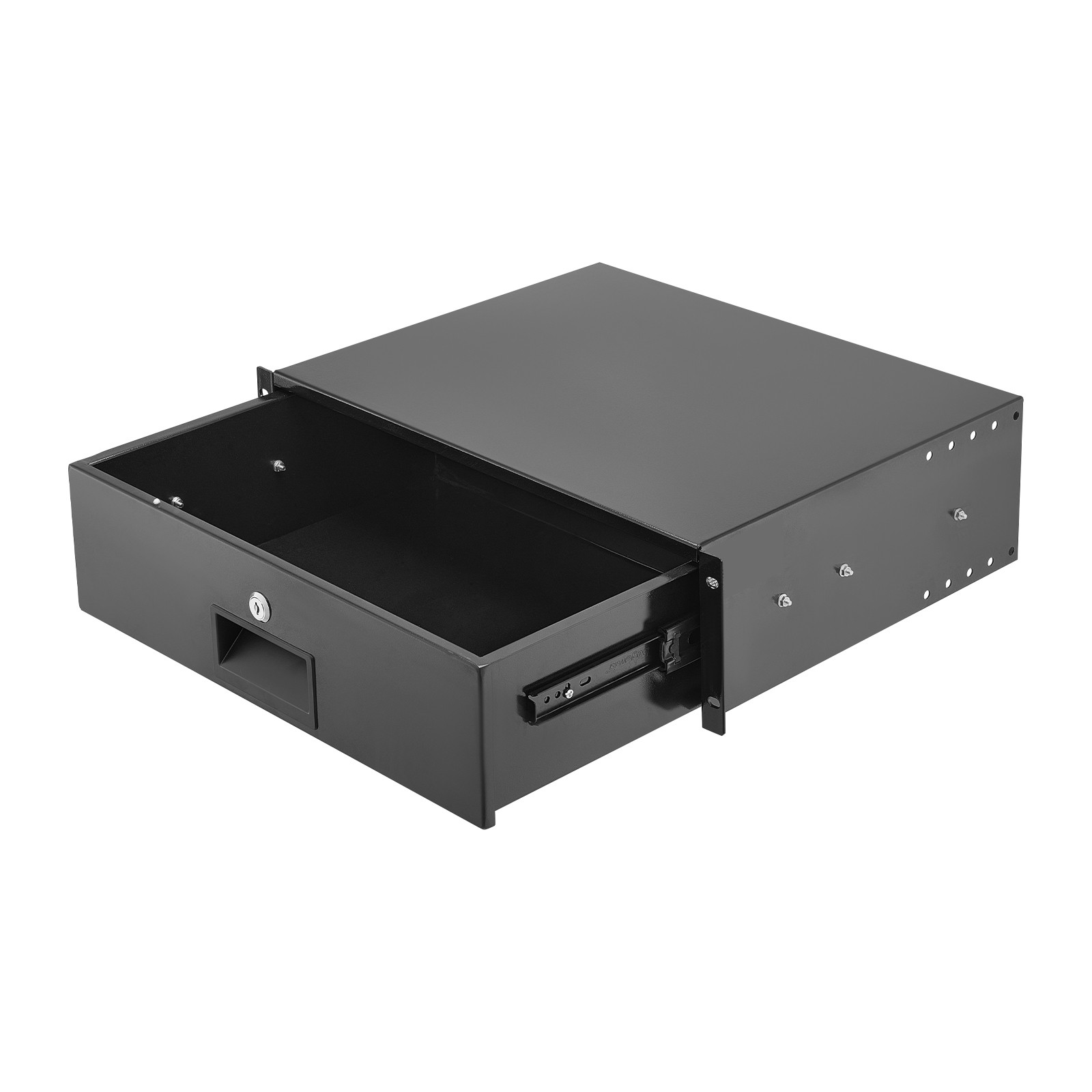 Uimoso 3U Rack Mount Drawer, 50 lbs Lockable Storage for 19-Inch Server Racks