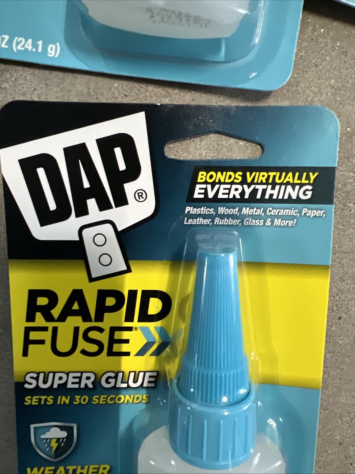 DAP Rapidfuse Super Glue 4 PACKS 0.85 oz Weather Proof NEW Factory Sealed