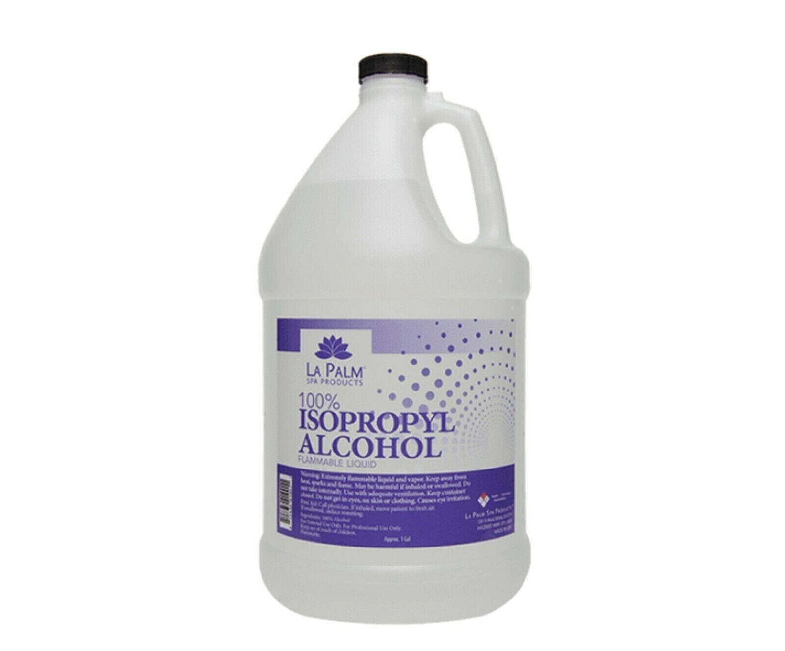La Palm 100% Isopropyl Alcohol LaPalm Spa Product. 1 Gallon. SEALED Made in USA.