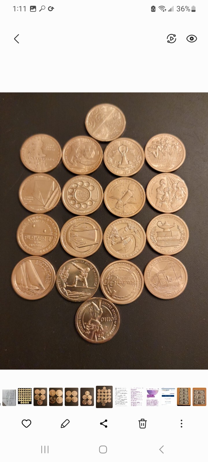 2018-2024 P AMERICAN INNOVATION DOLLAR ANY STATE 22 CHOICES BR UNC FROM MINT BAG